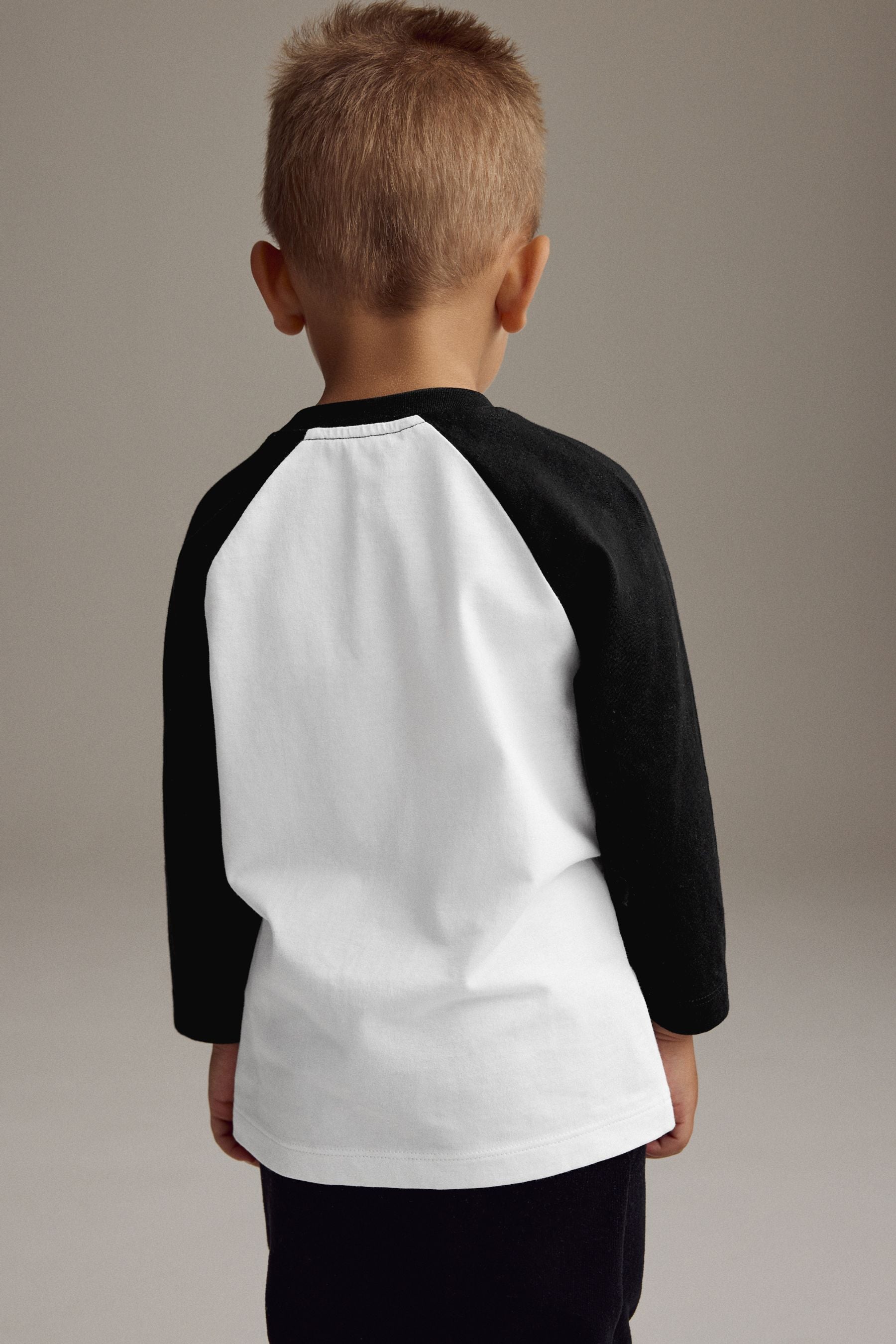 Monochrome 100% Cotton ACDC Long Sleeve T-Shirt (3mths-8yrs)