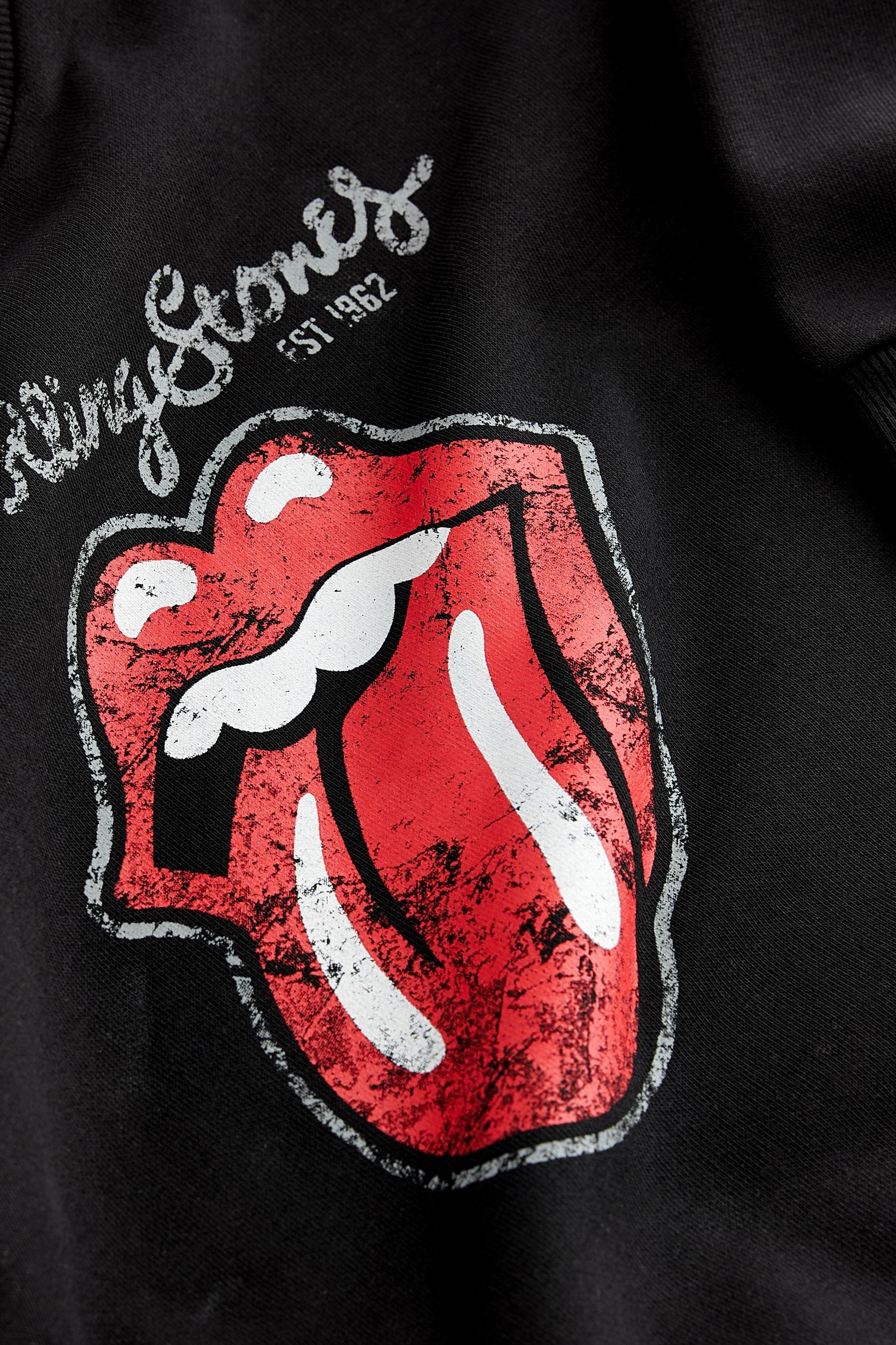 Black Rolling Stones Crew Neck Sweatshirt (3mths-8yrs)