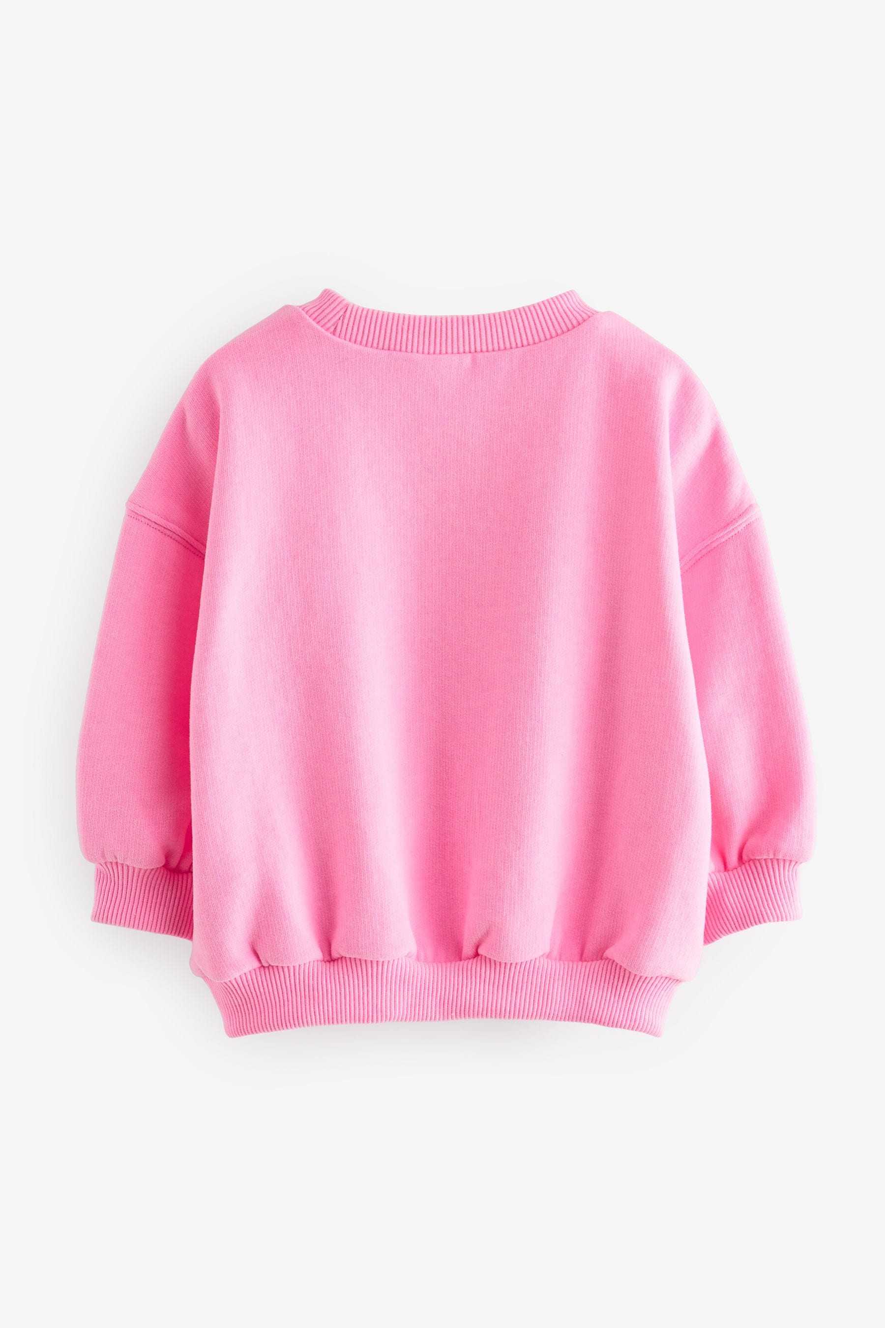 Fluro Pink Sweatshirt (3mths-7yrs)