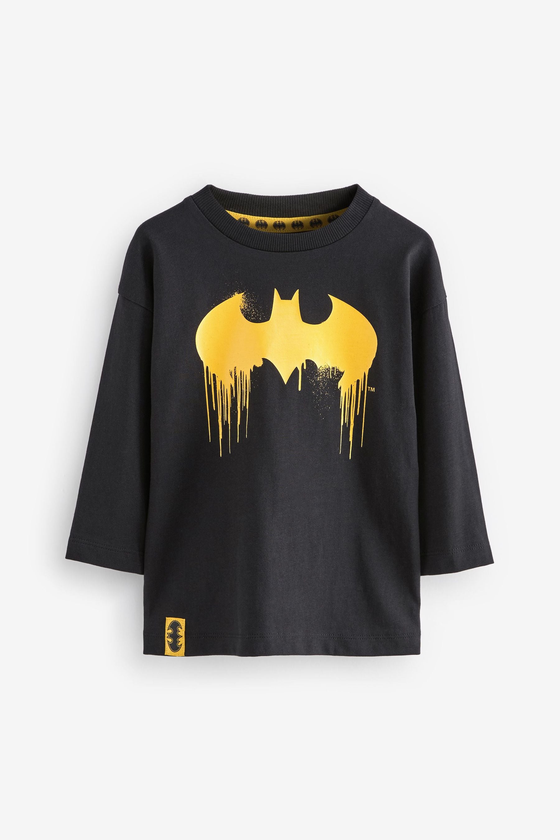 Black Batman Long Sleeve T-Shirt (3mths-8yrs)