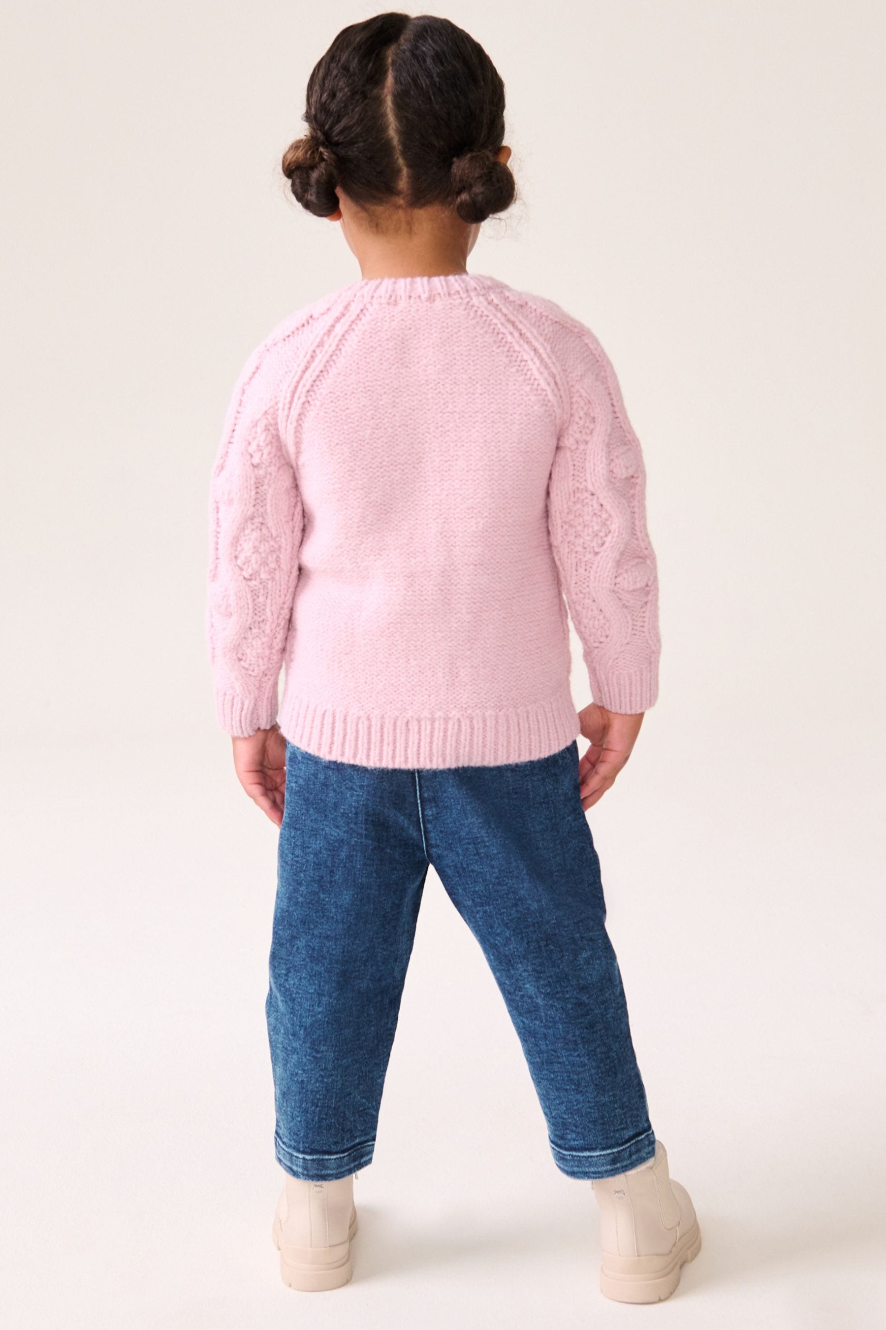 Pink Chunky Cardigan (3mths-10yrs)