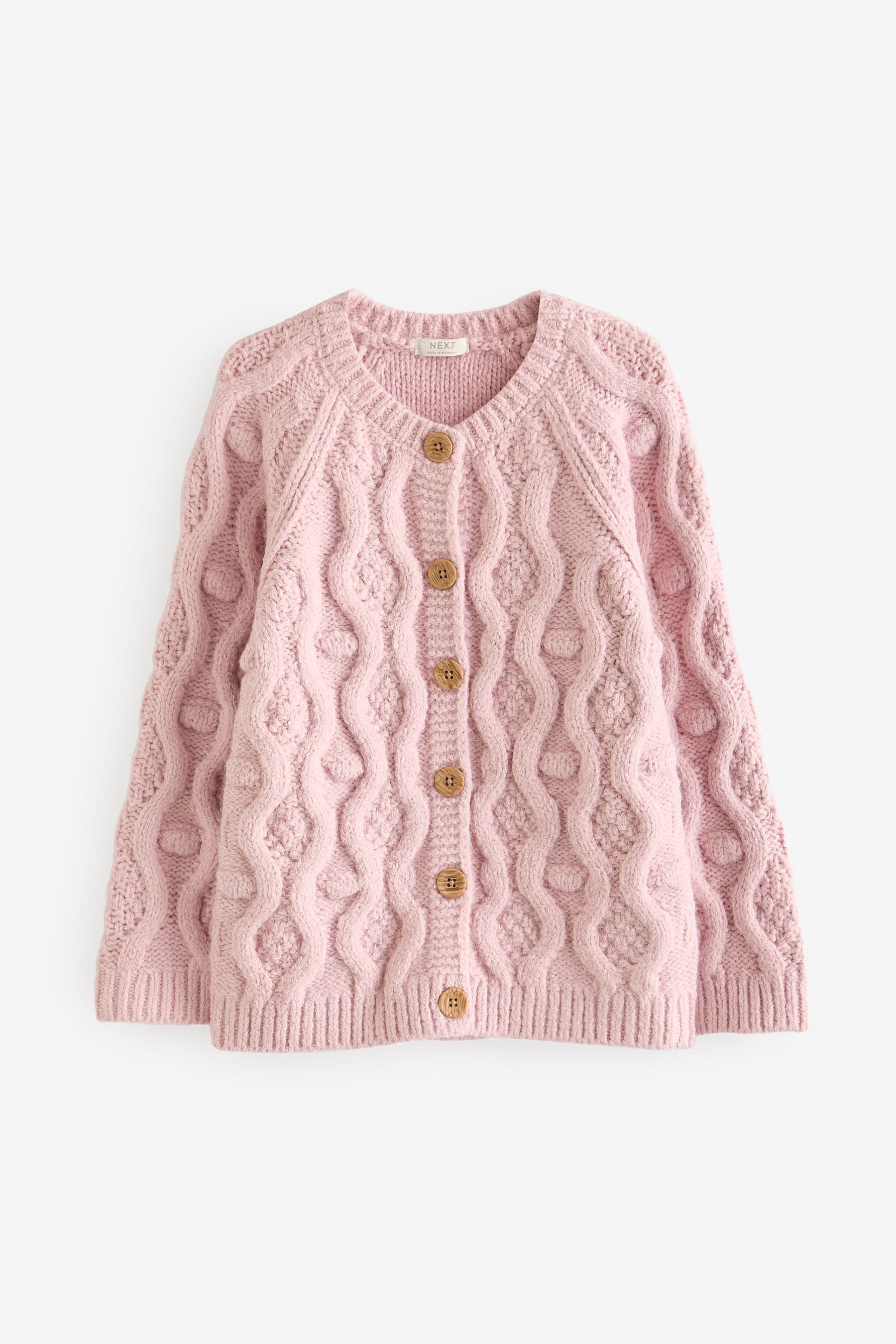 Pink Chunky Cardigan (3mths-10yrs)