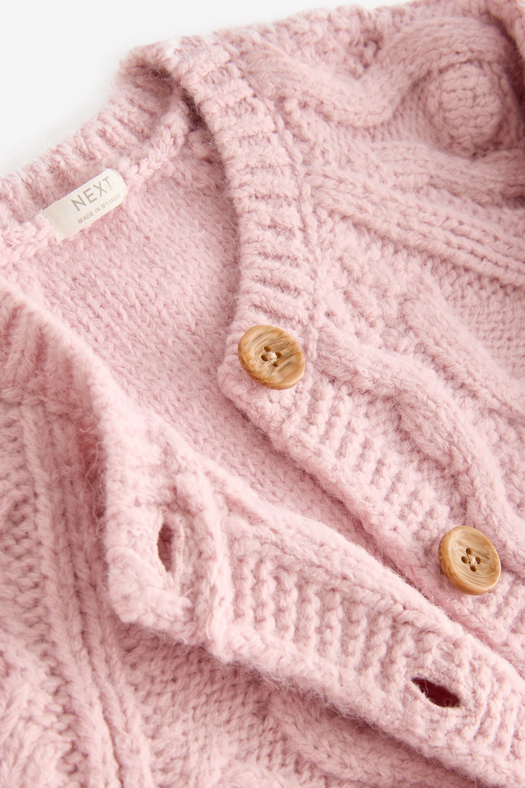 Pink Chunky Cardigan (3mths-10yrs)