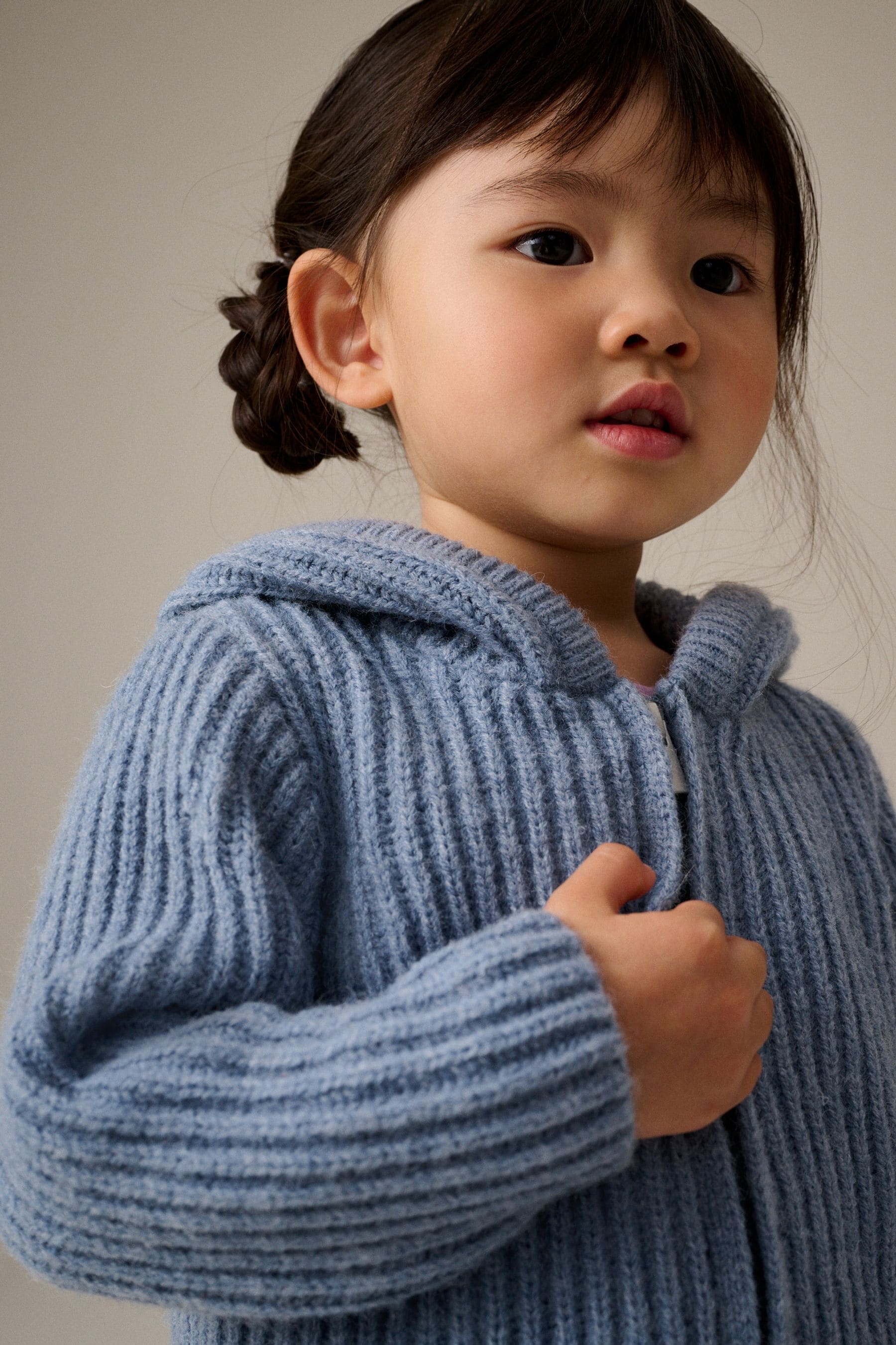 Blue Hooded Cardigan (3mths-7yrs)