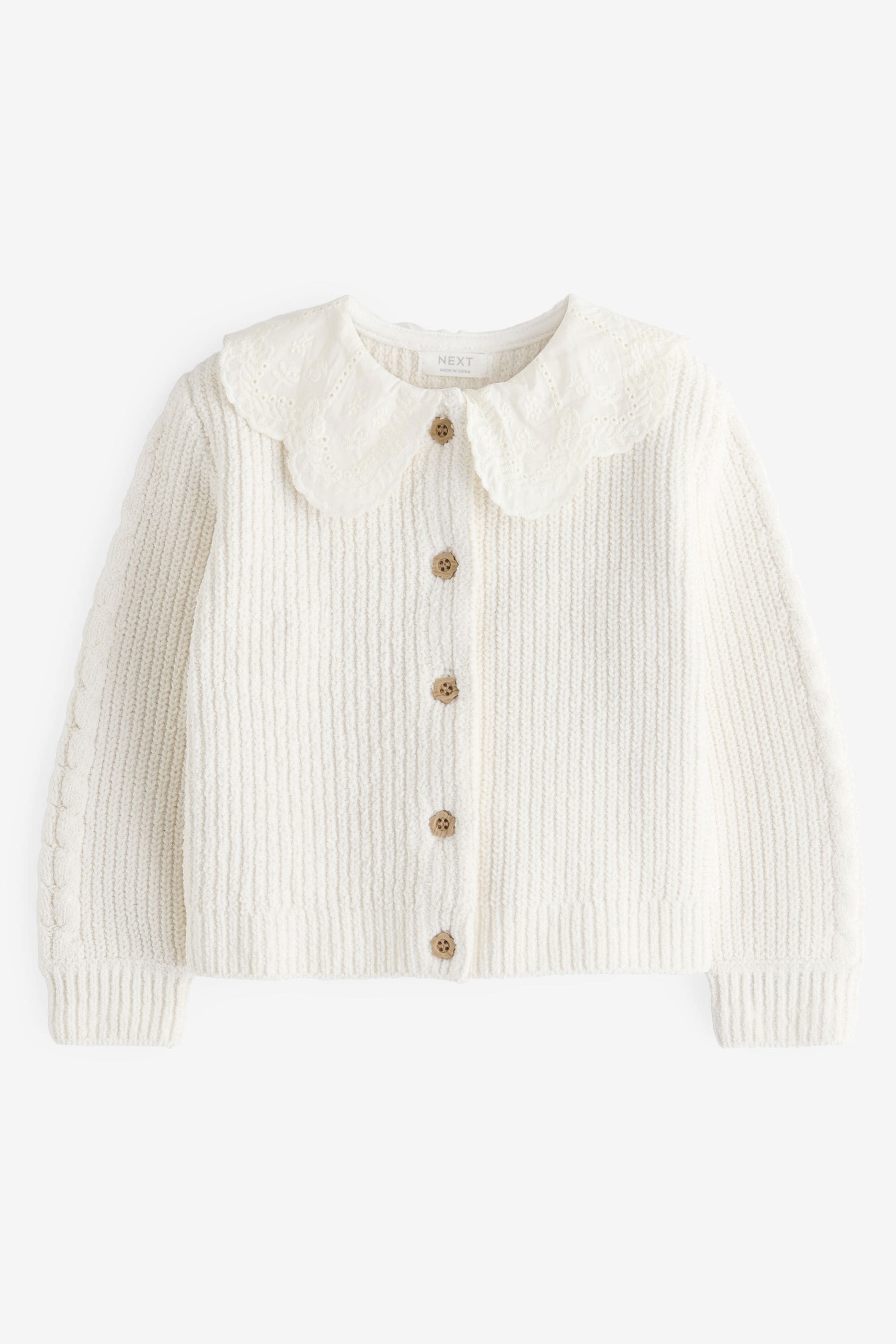 Ecru Cream Collar Cardigan (3mths-7yrs)