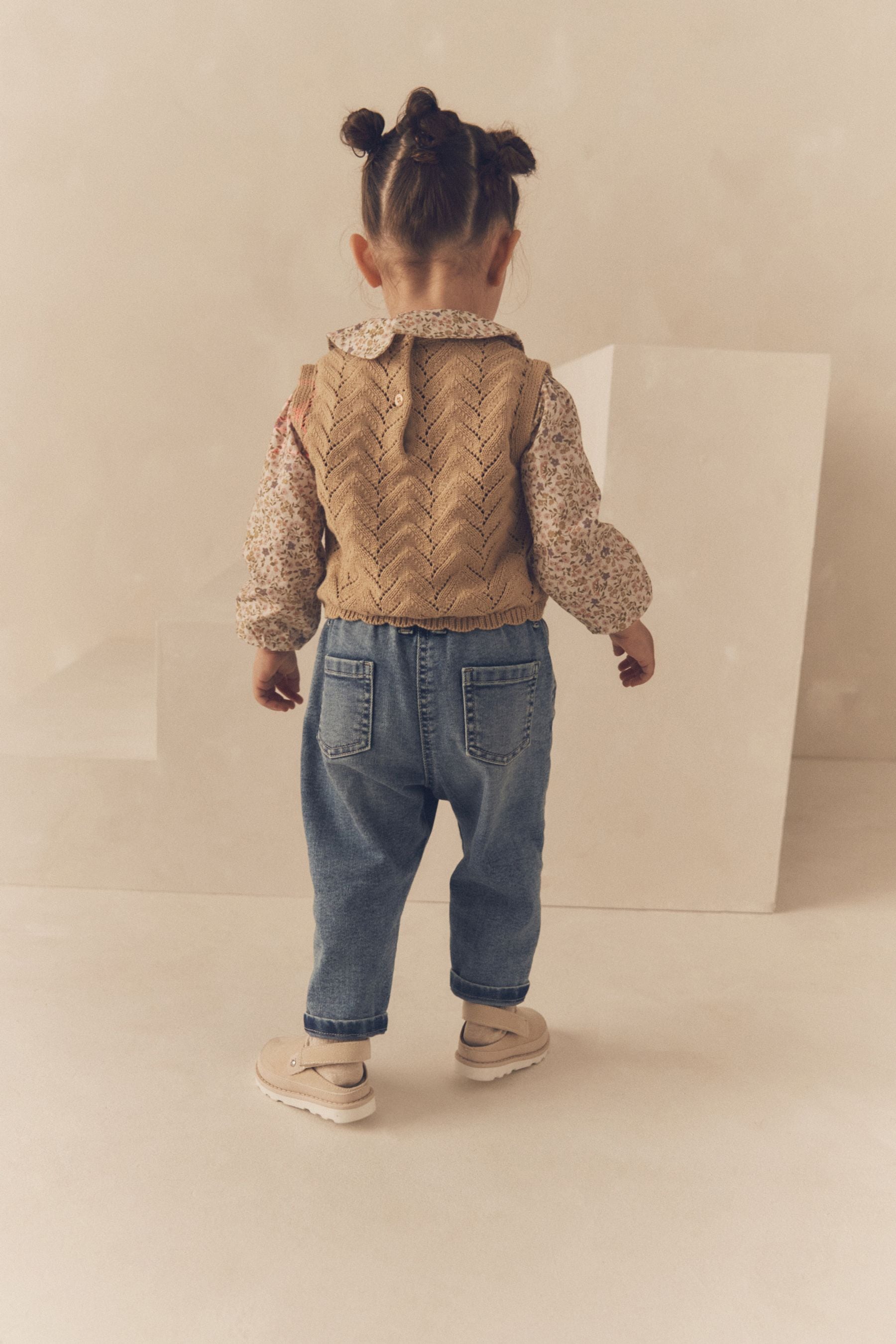 Ecru Marl Mock Layer Jumper (3mths-7yrs)