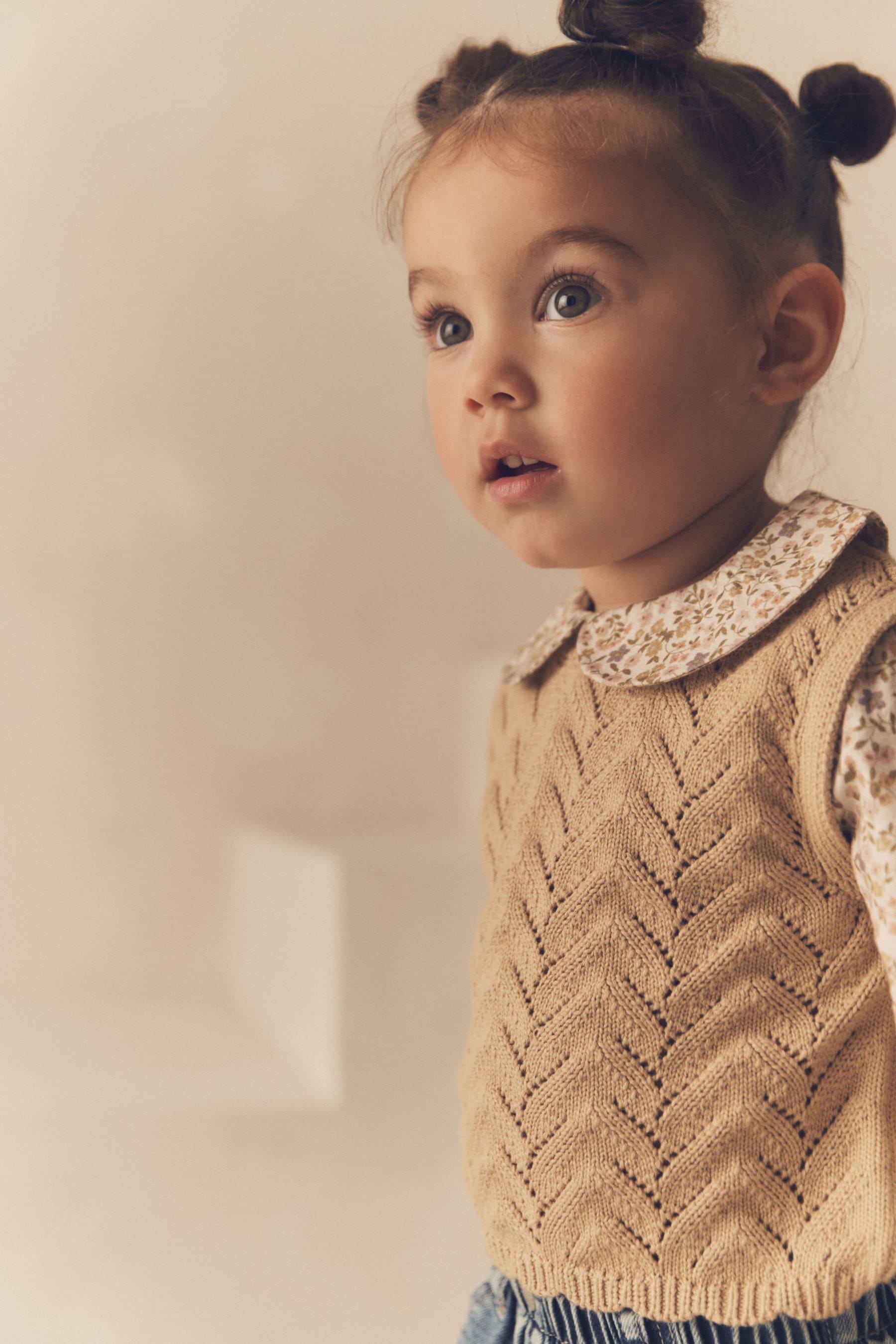 Ecru Marl Mock Layer Jumper (3mths-7yrs)