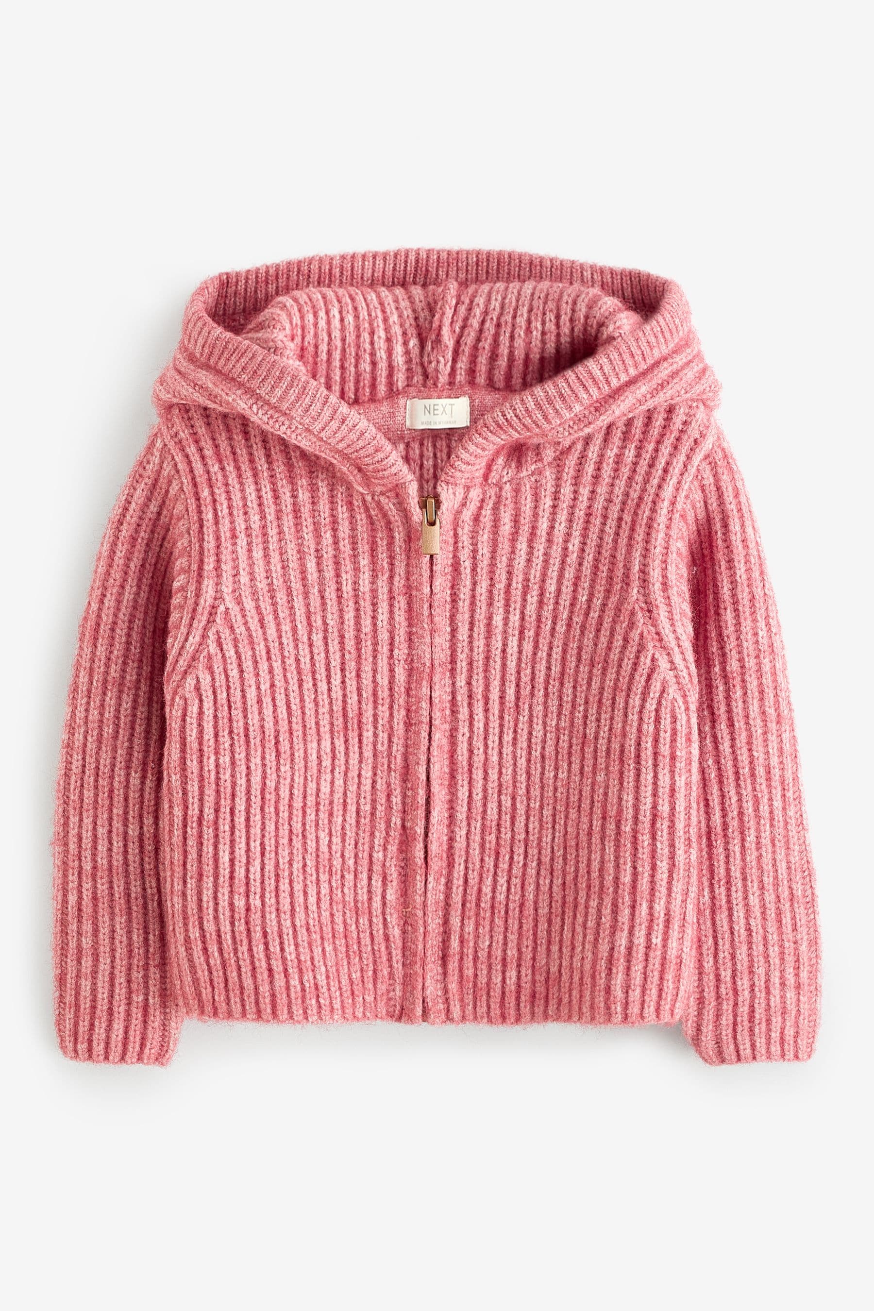 Pink Hooded Cardigan (3mths-7yrs)