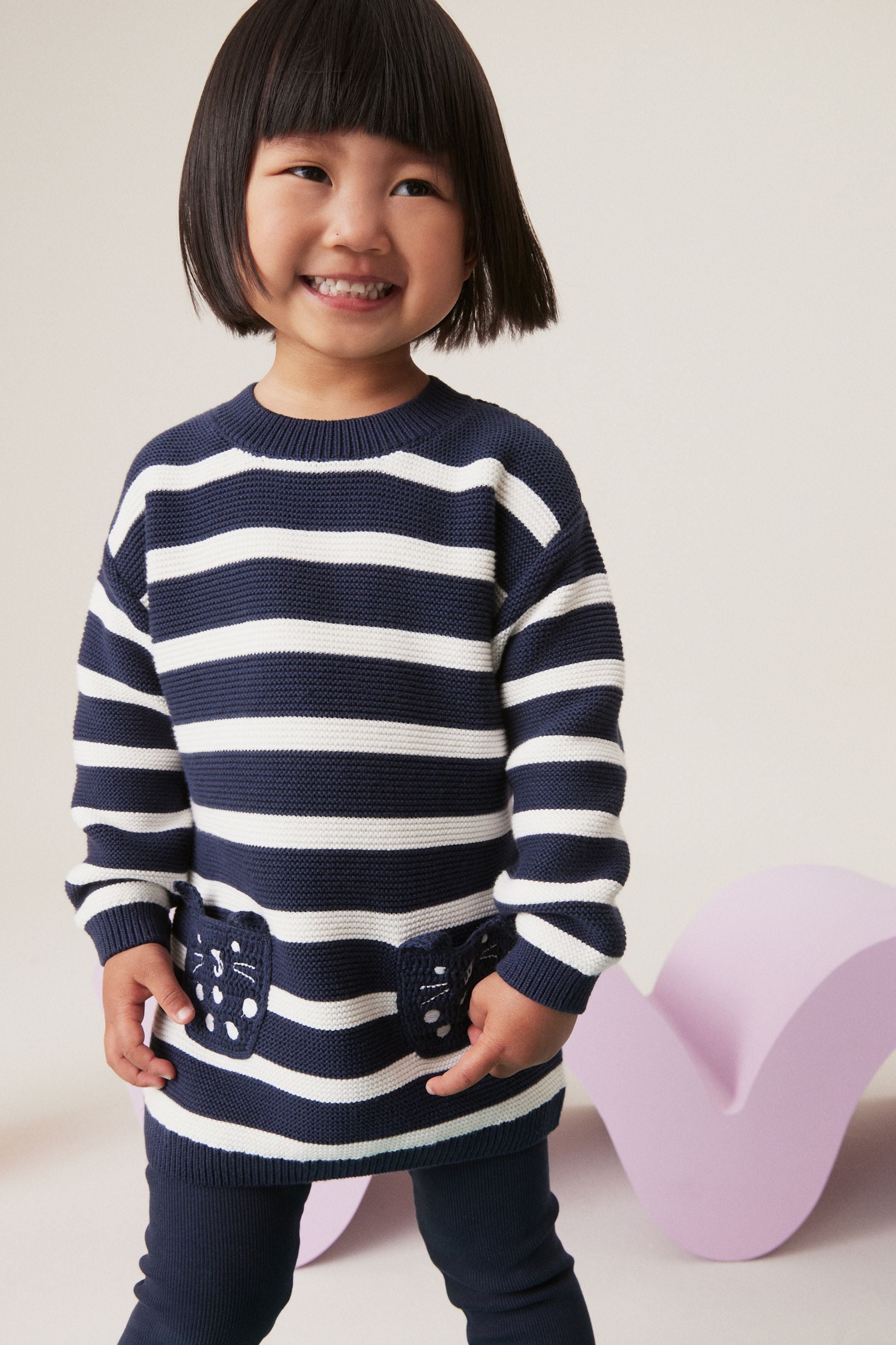 Navy Jumper & Legging Set (3mths-7yrs)