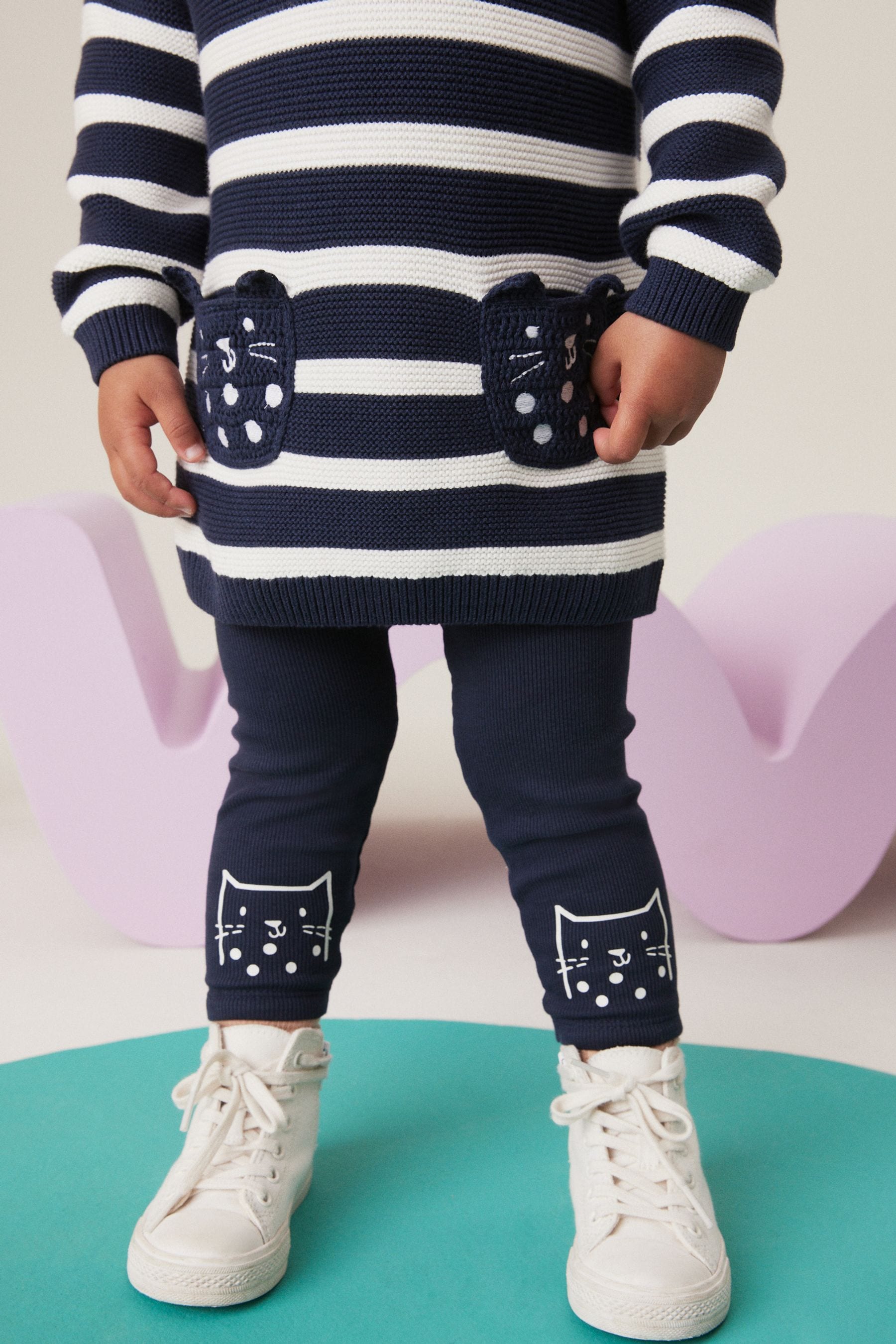 Navy Jumper & Legging Set (3mths-7yrs)