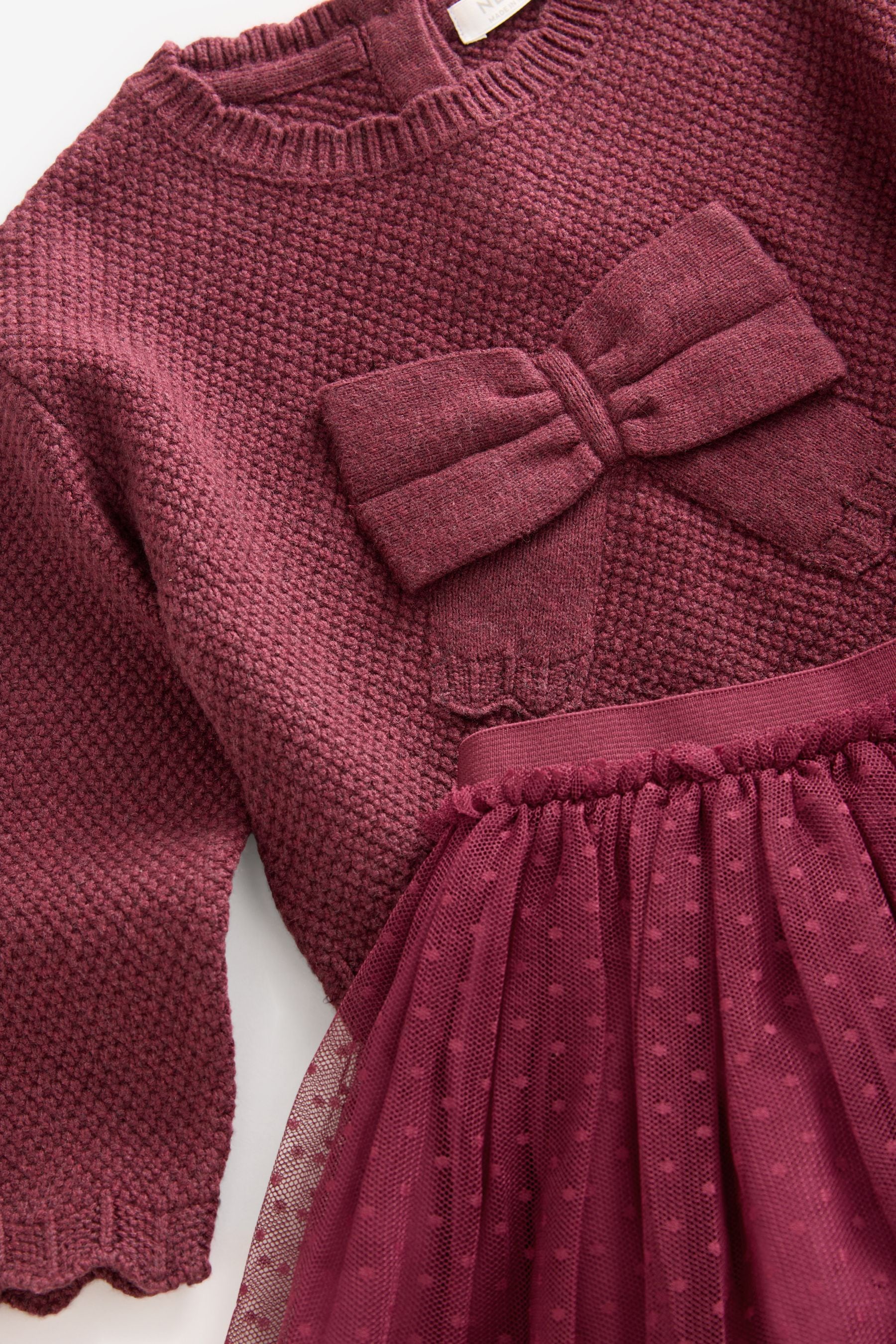 Red Bow Jumper & Skirt Set (3mths-7yrs)