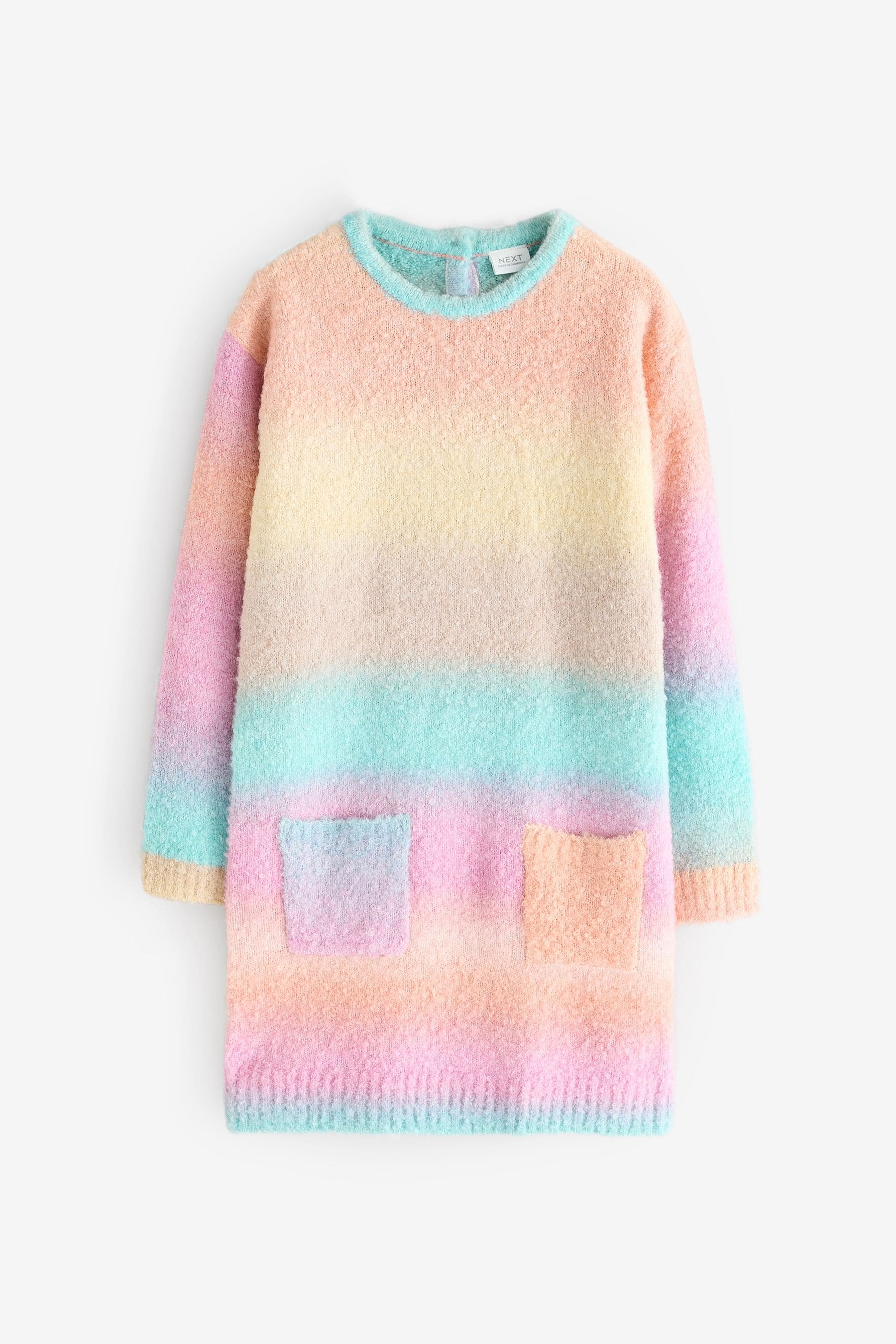 Rainbow Boucle Jumper Dress (3mths-7yrs)