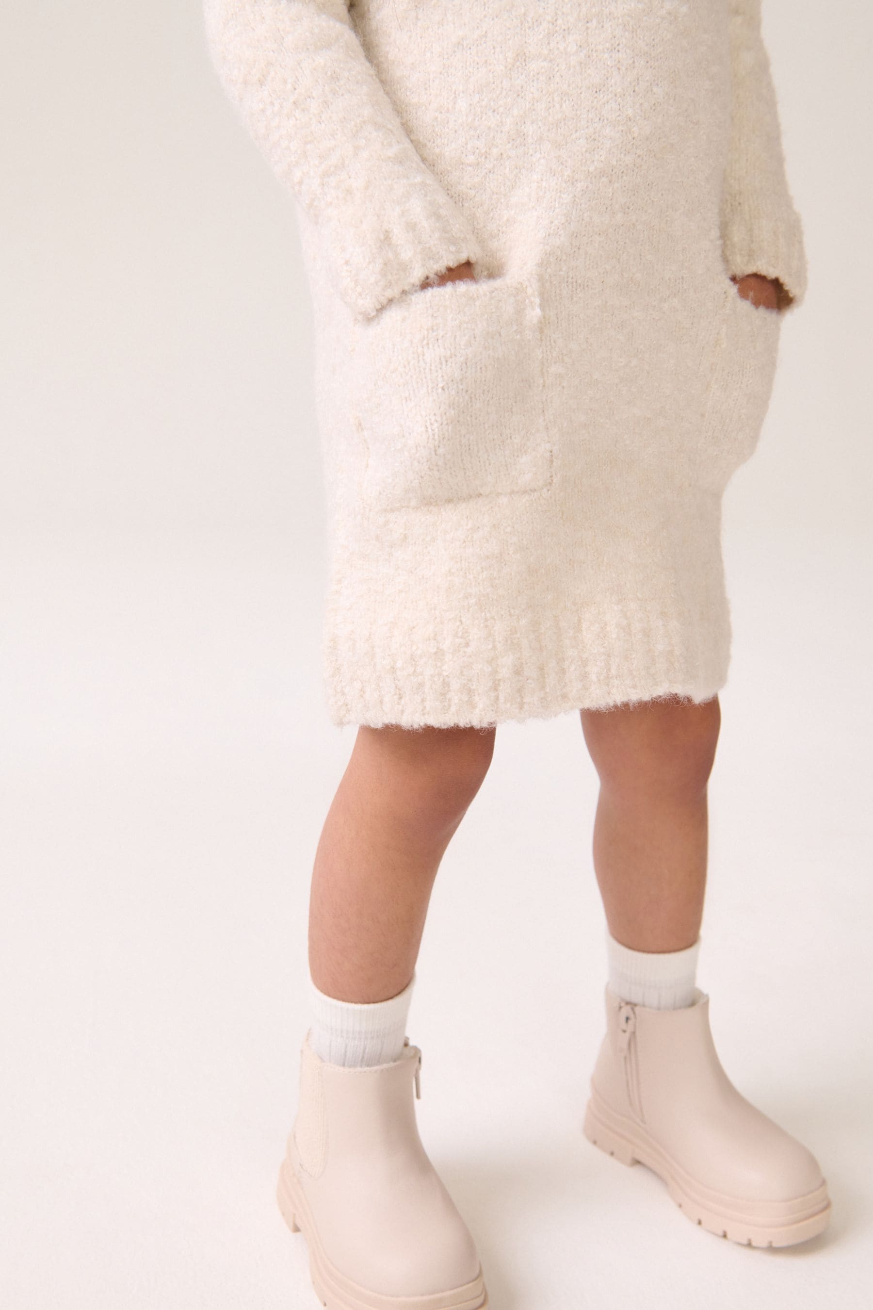 Ecru Boucle Jumper Dress (3mths-7yrs)