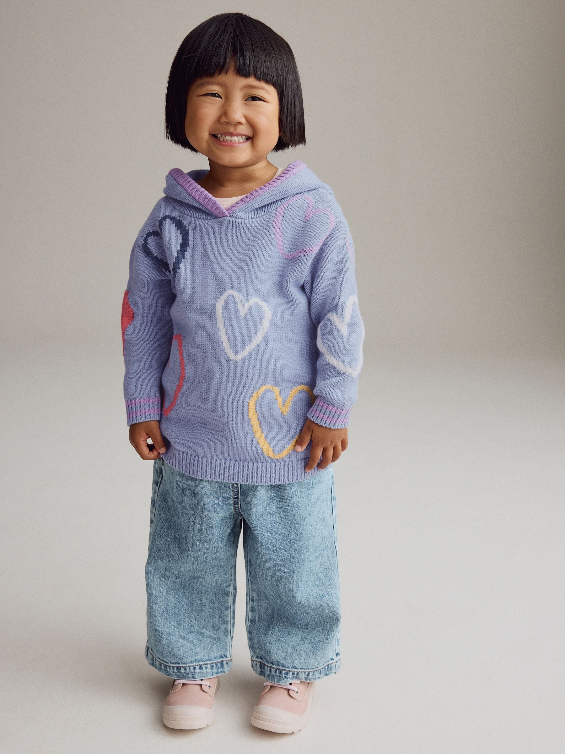 Pink Heart Hoodie (3mths-7yrs)