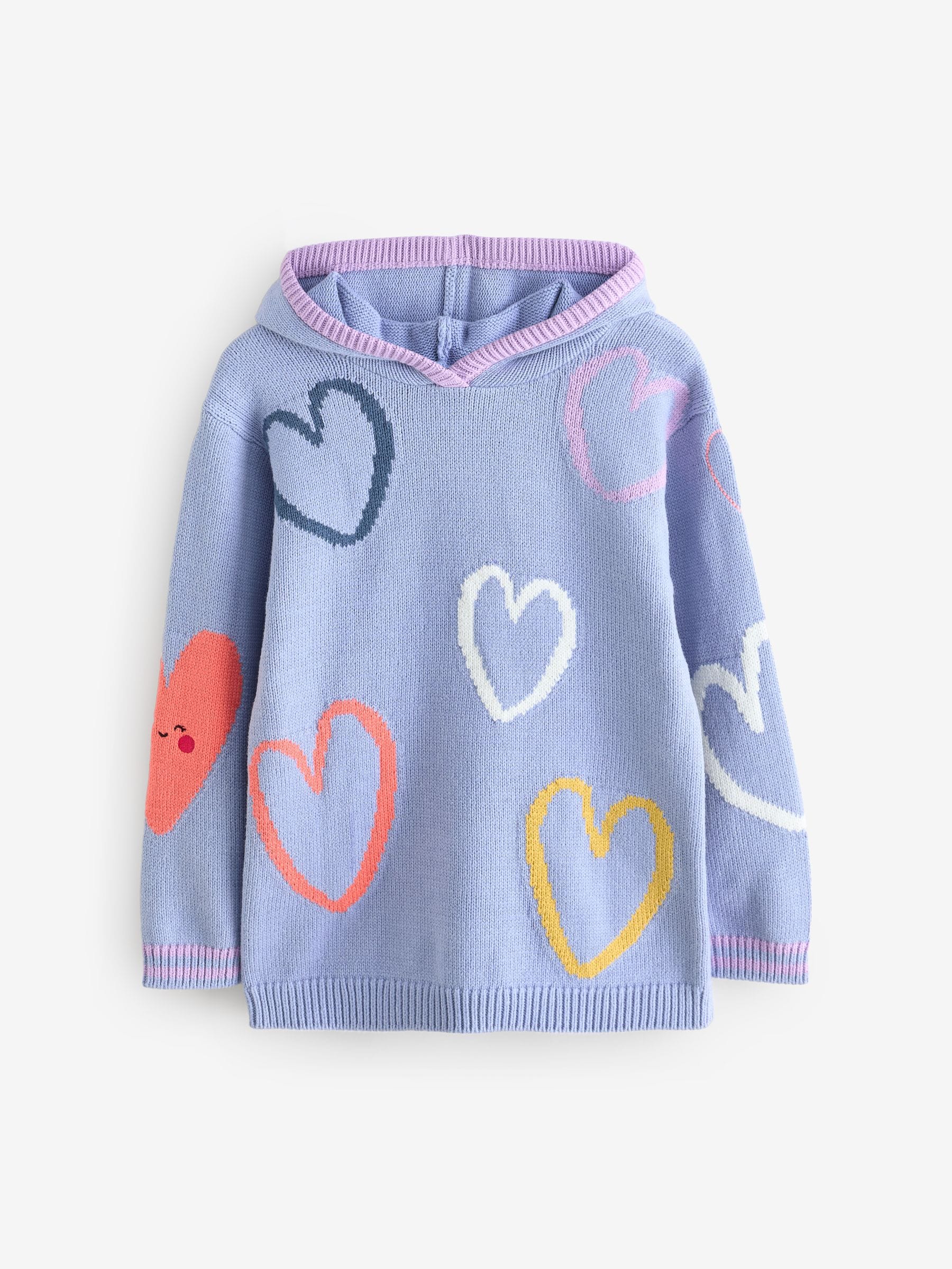 Pink Heart Hoodie (3mths-7yrs)