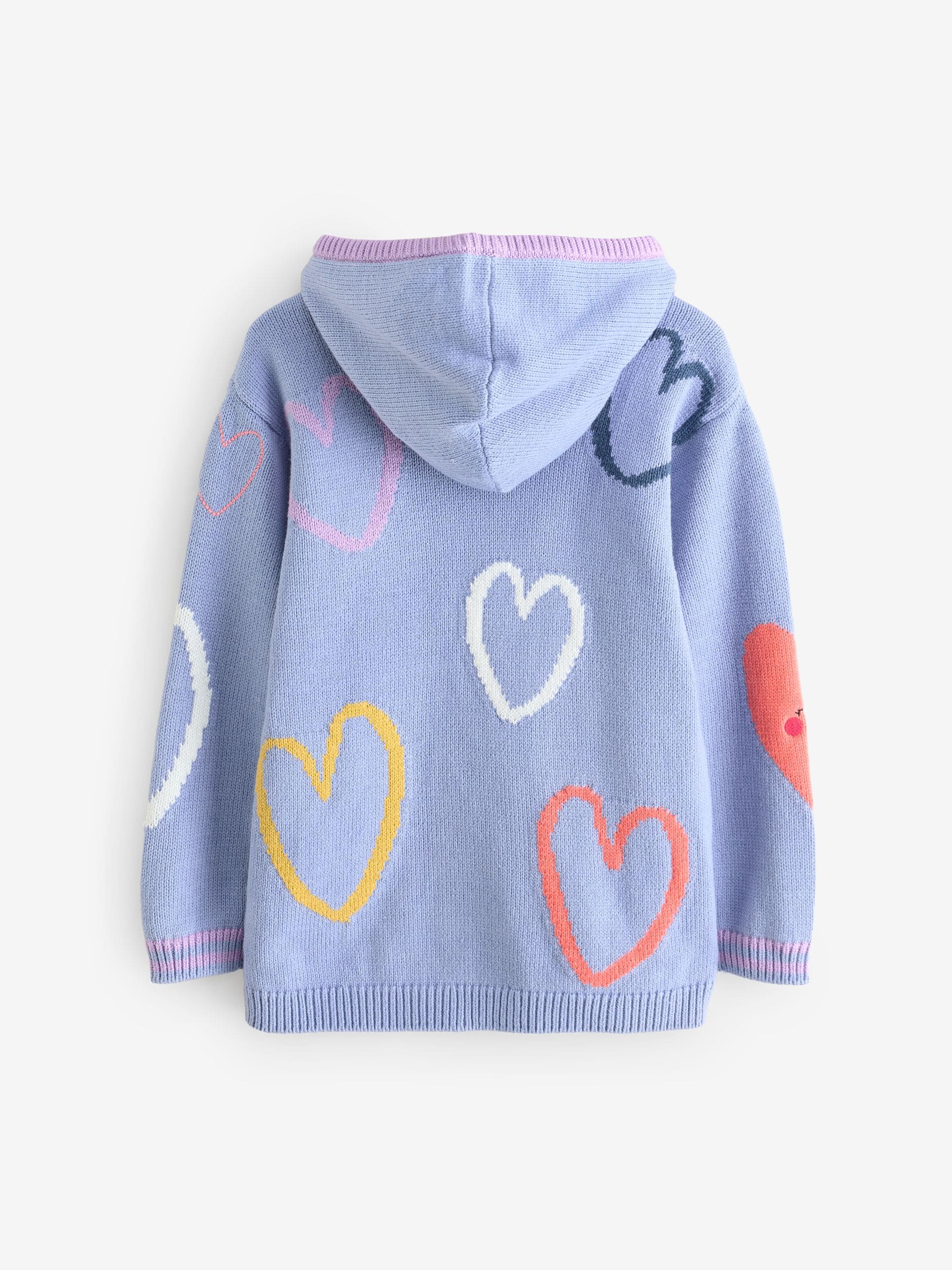 Pink Heart Hoodie (3mths-7yrs)