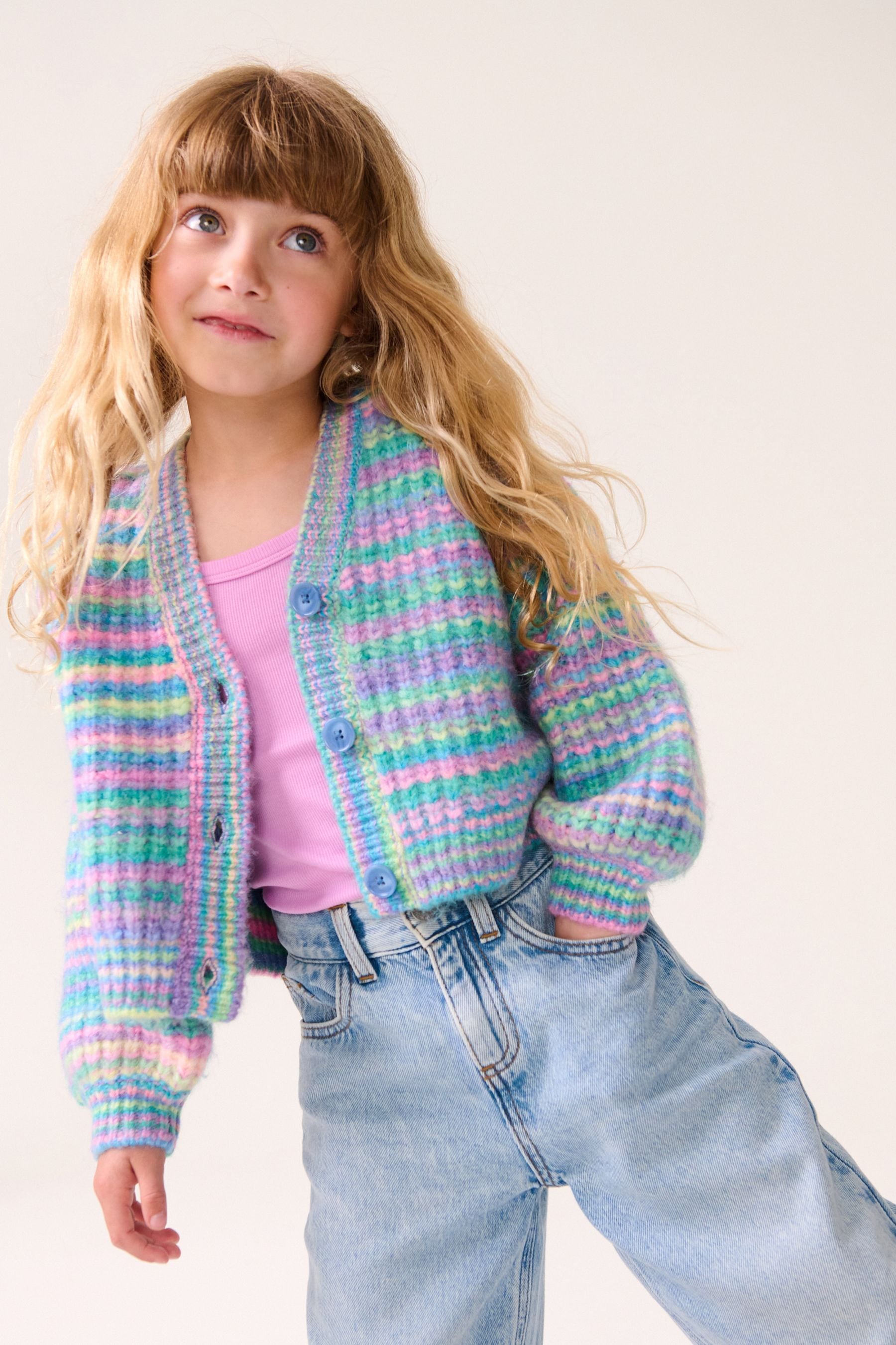 Rainbow Boxy Cardigan (3-16yrs)