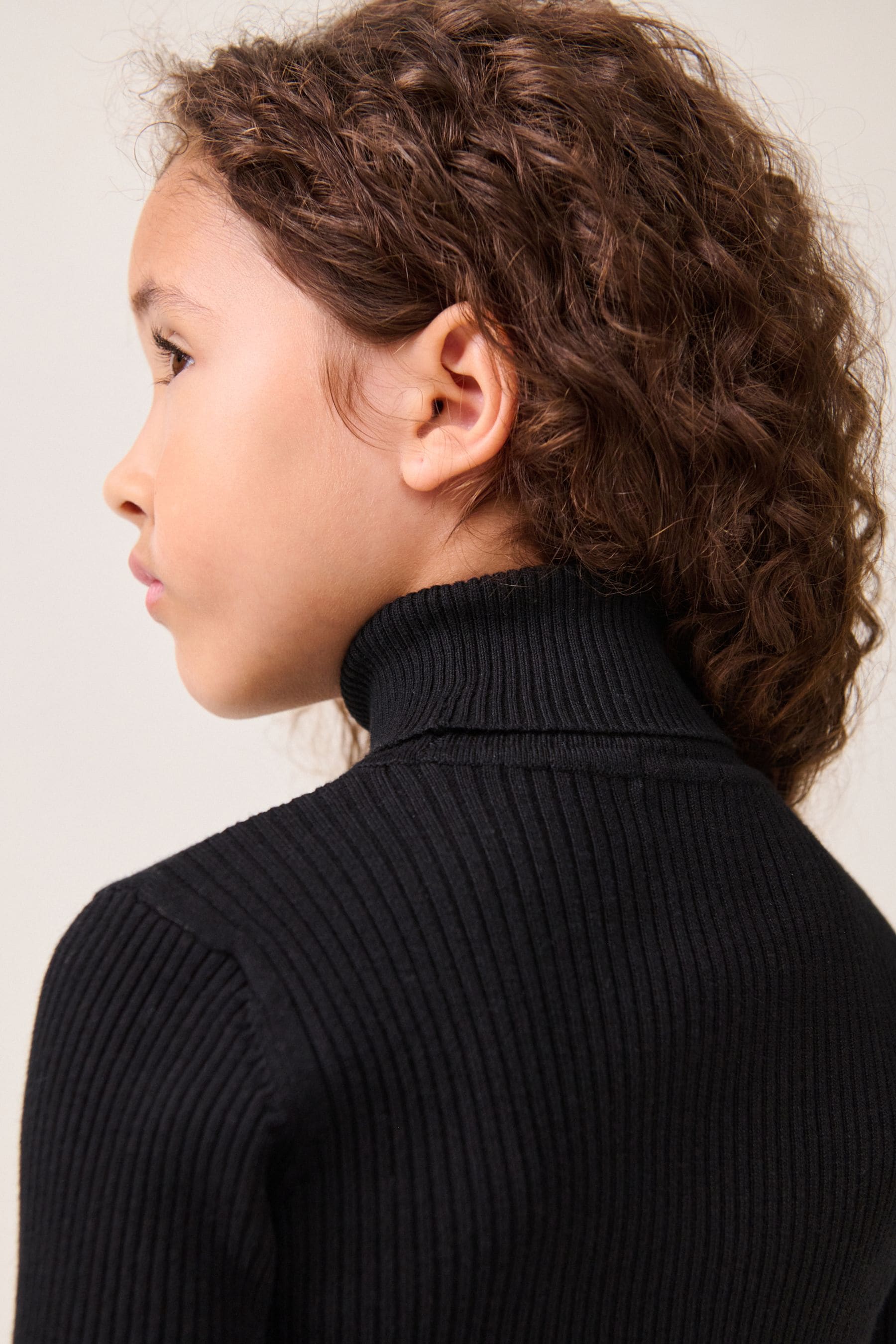 Black Roll Neck Jumper (3-16yrs)