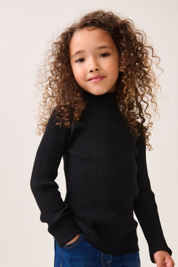 Black Roll Neck Jumper (3-16yrs)