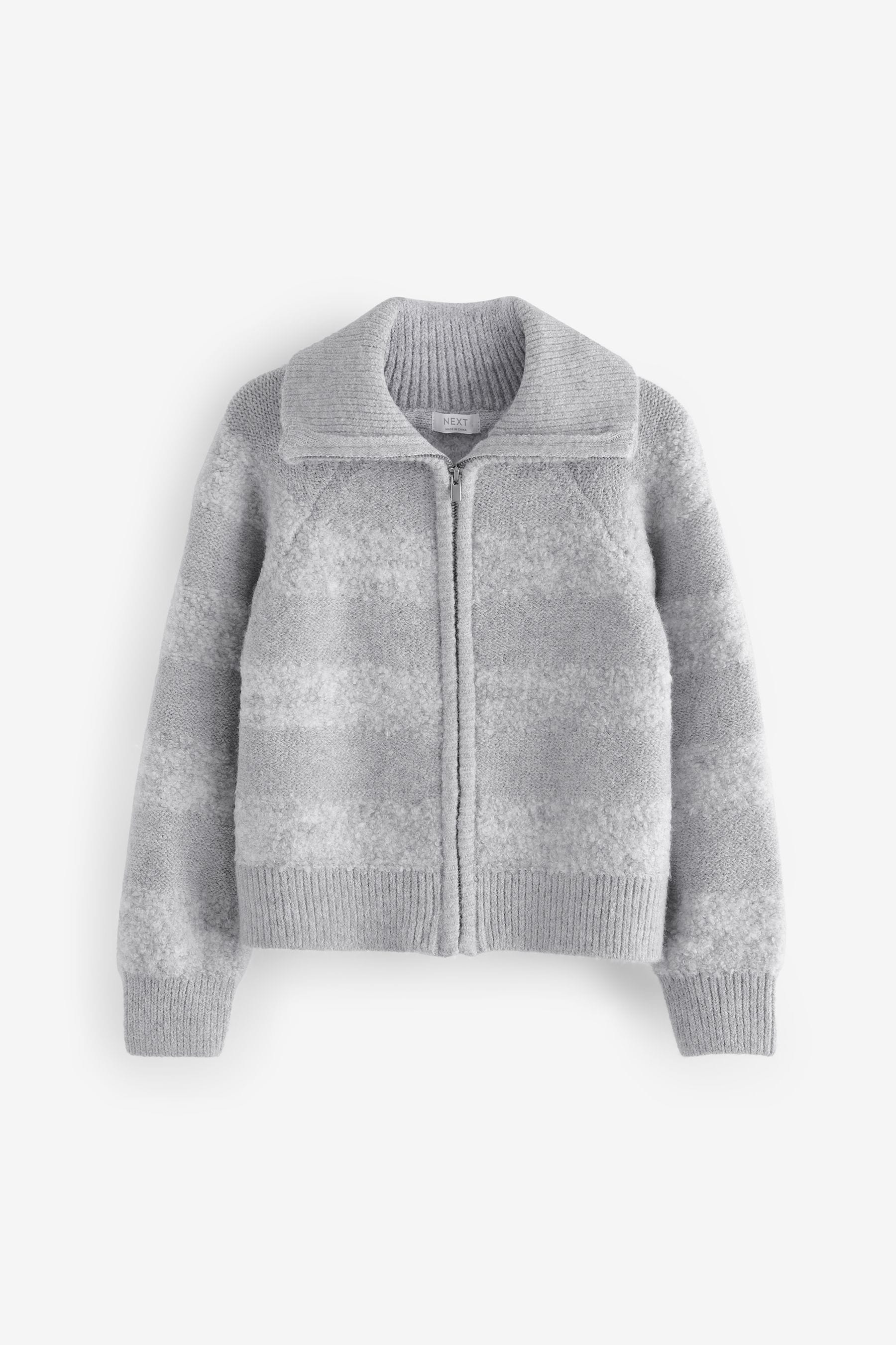 Grey Zip Thru Cardigan (3-16yrs)