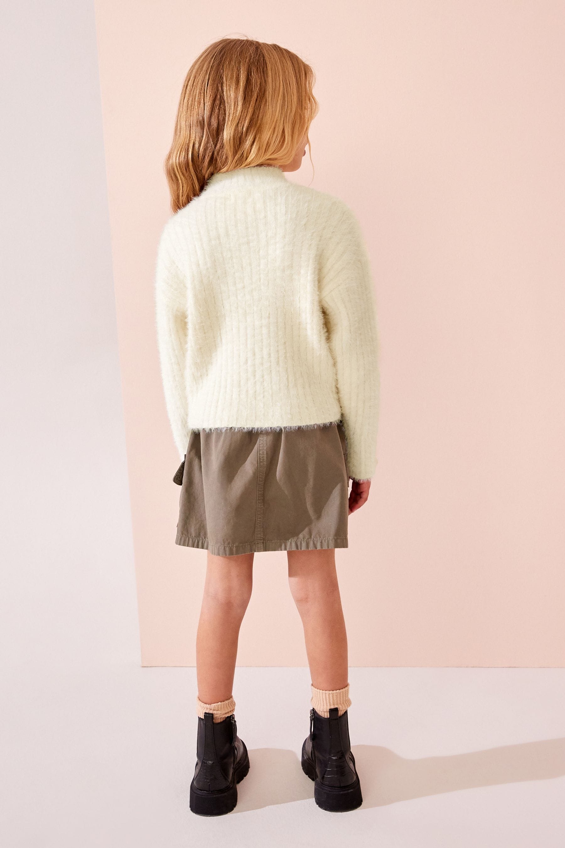 Ecru Fluffy Jumper (3-16yrs)