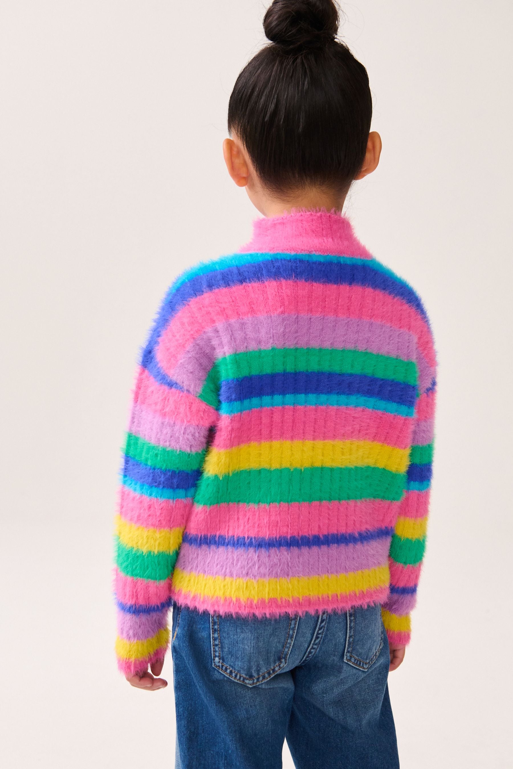 Rainbow Fluffy Jumper (3-16yrs)