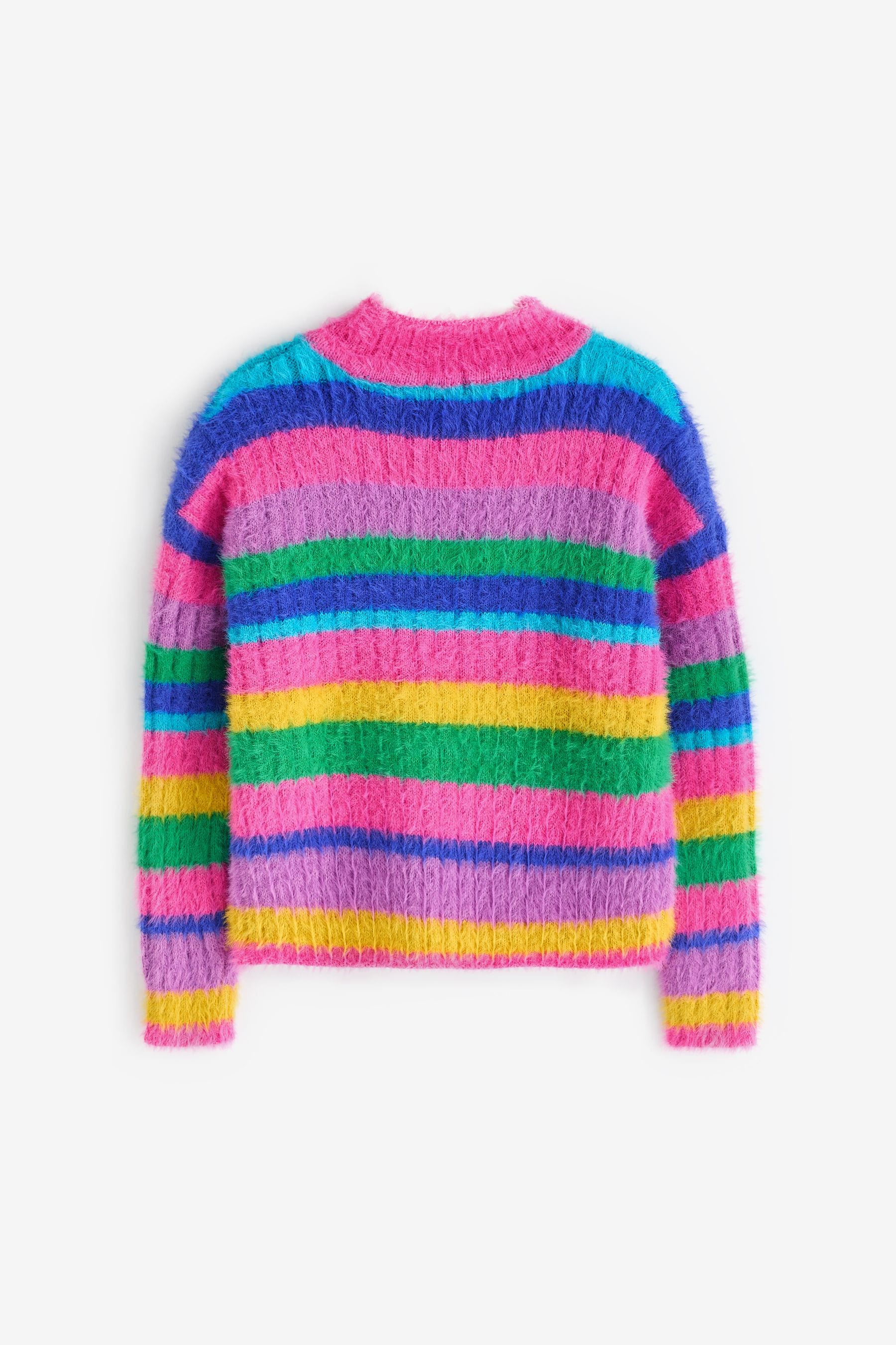 Rainbow Fluffy Jumper (3-16yrs)