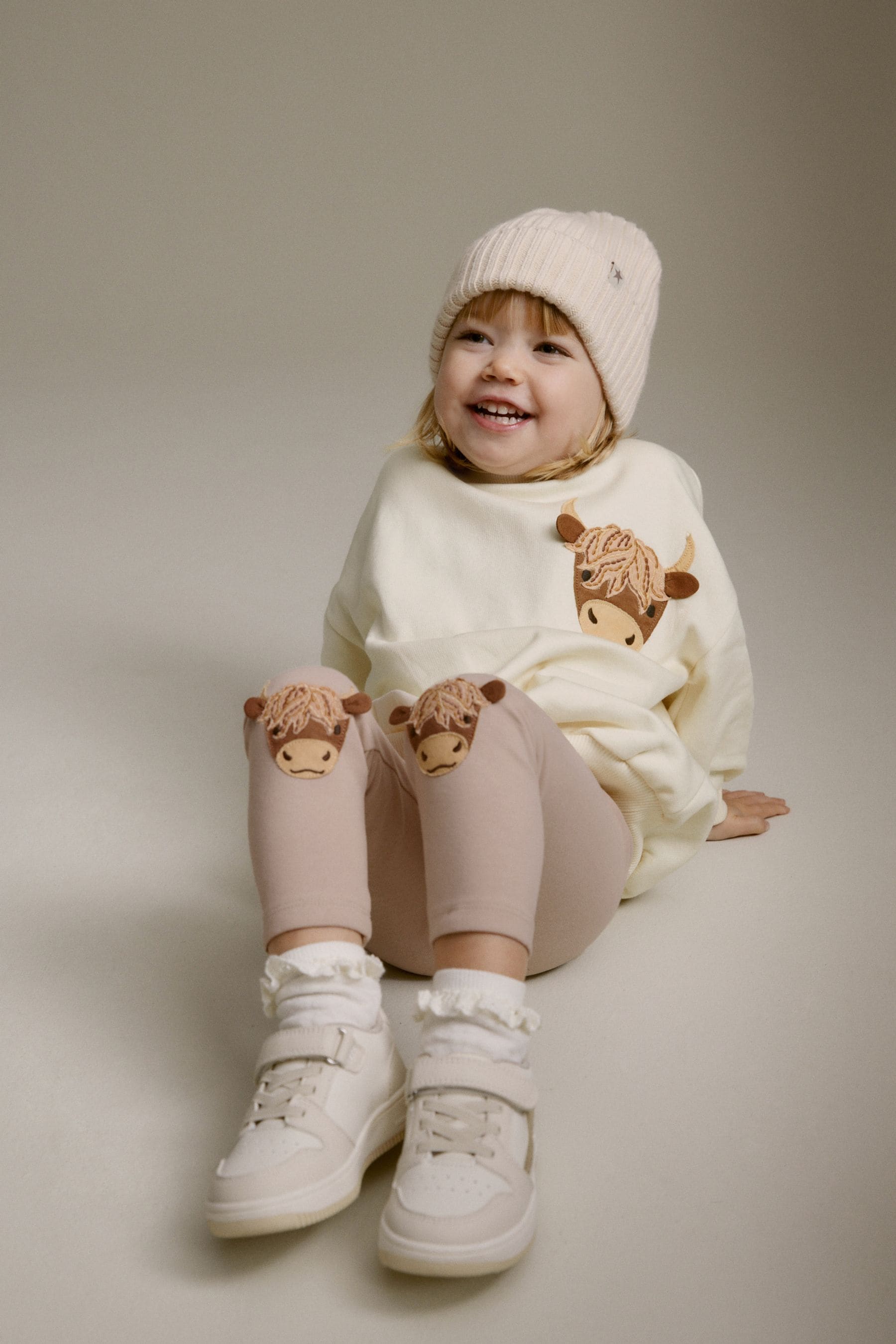 Cream Hamish Character Sweat and Leggings Set (3mths-7yrs)