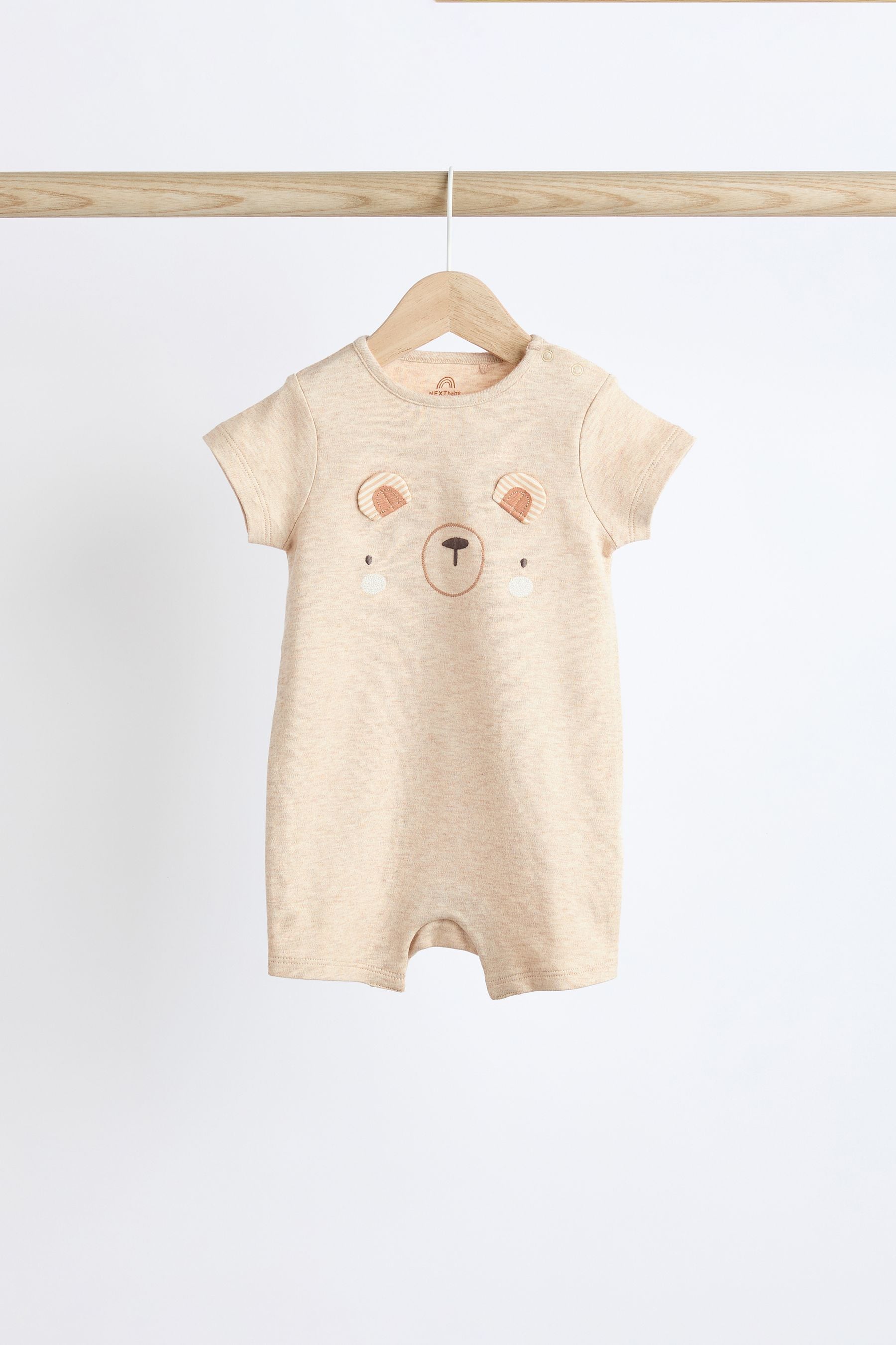 Neutral Bear Baby Rompers 3 Pack (0mths-3yrs)