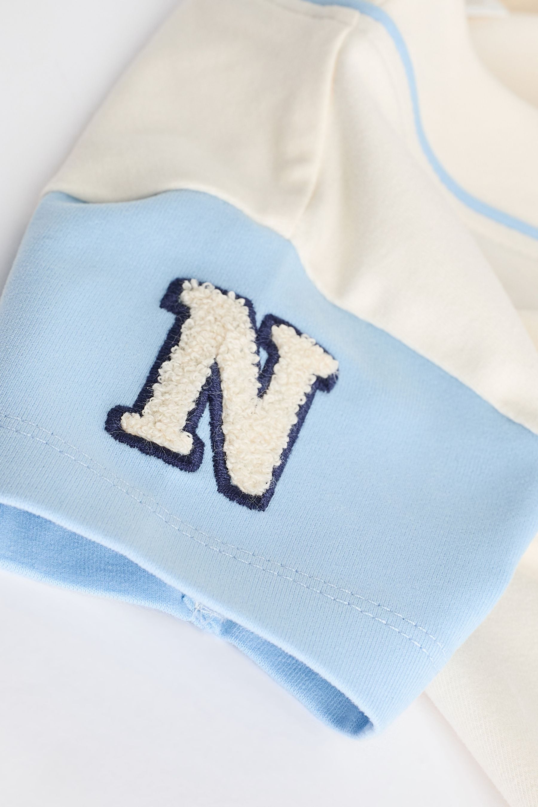 Blue Varsity Baby T-Shirt And Shorts 2 Piece Set