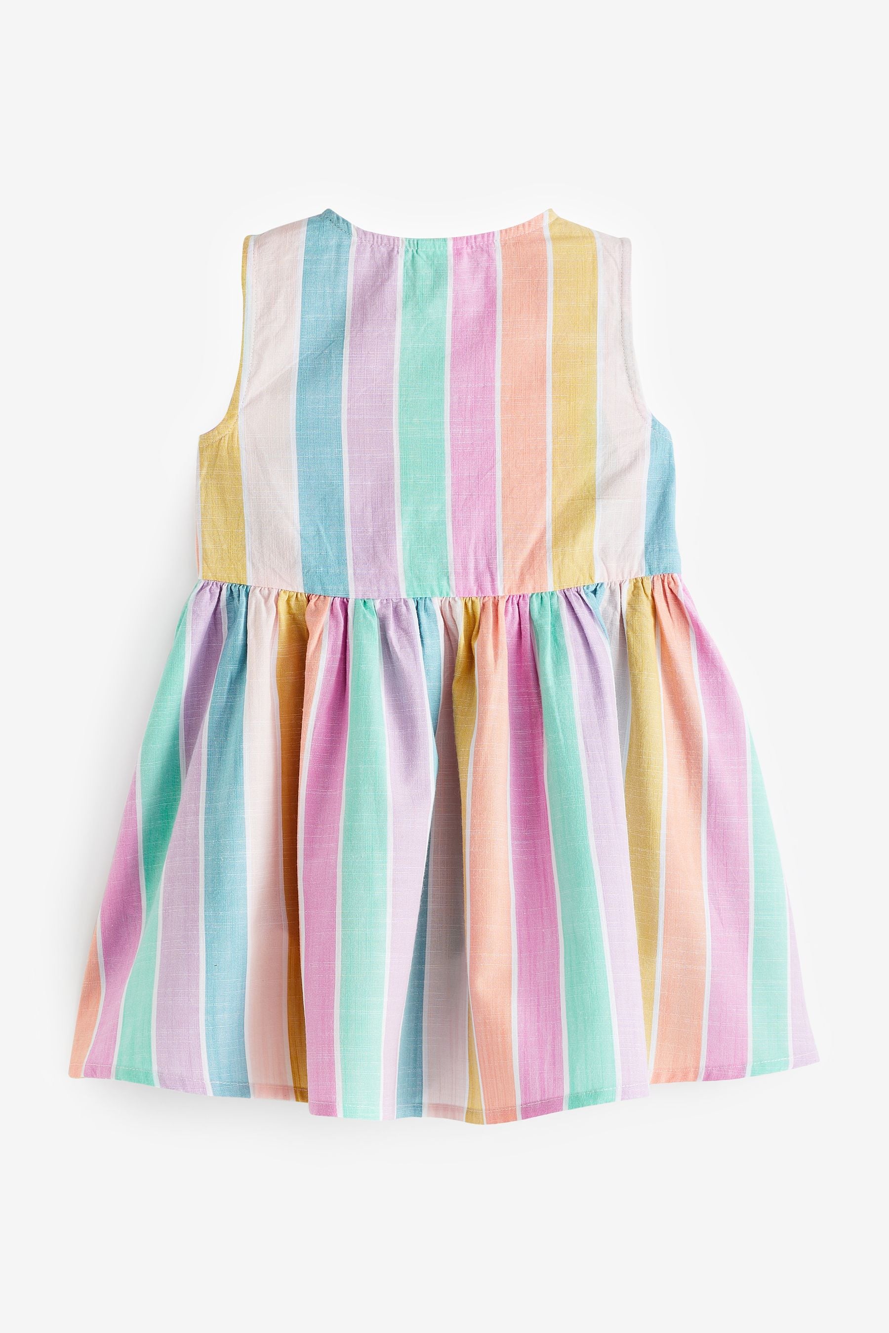 Rainbow Stripe Peplum Dress (3mths-8yrs)