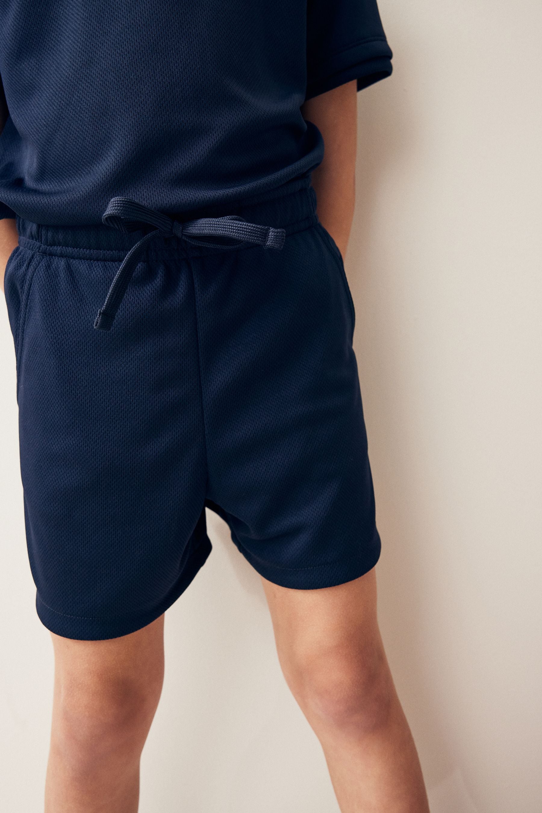 Navy Sports Shorts (3-16yrs)