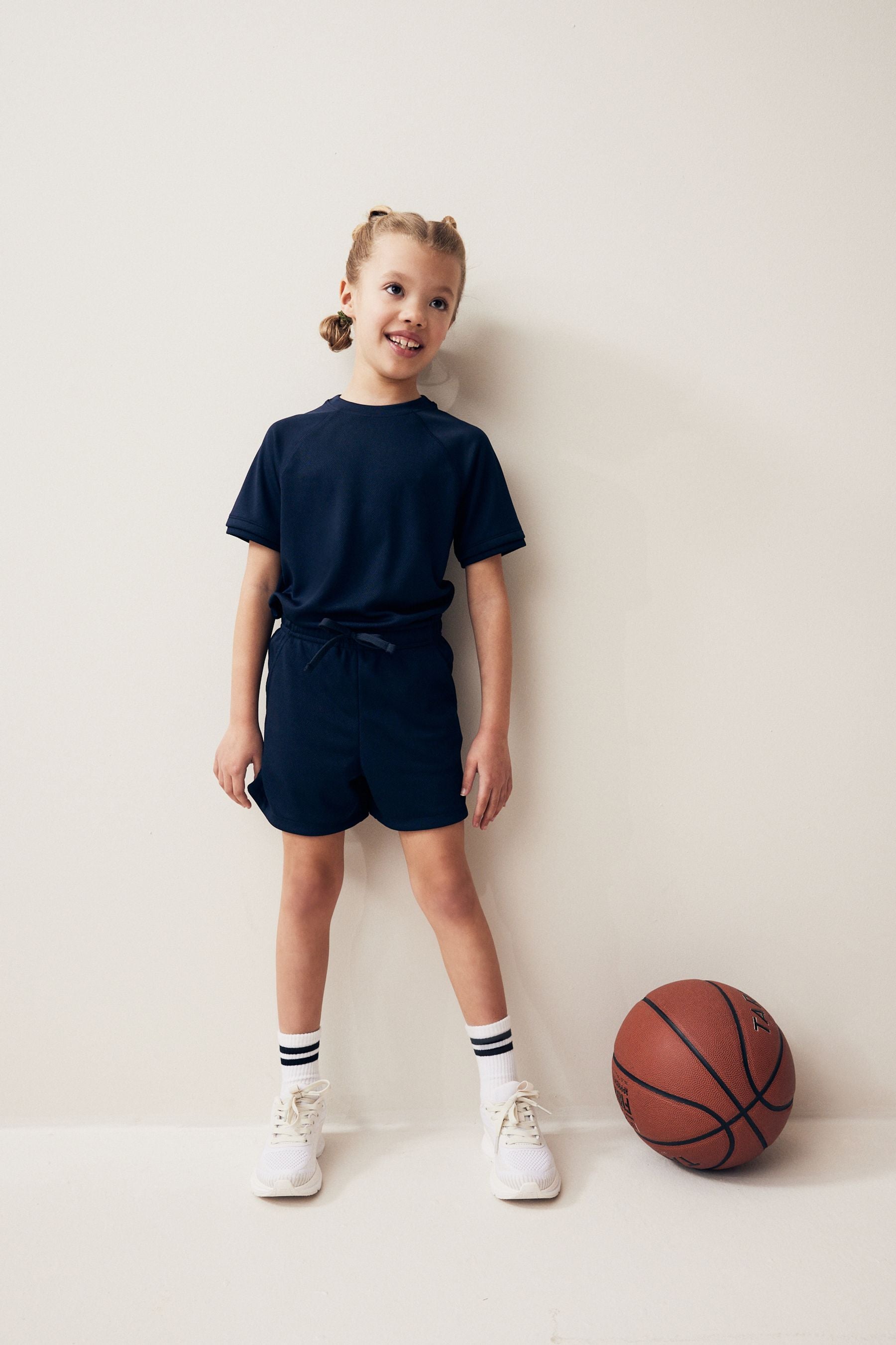 Navy Sports Shorts (3-16yrs)