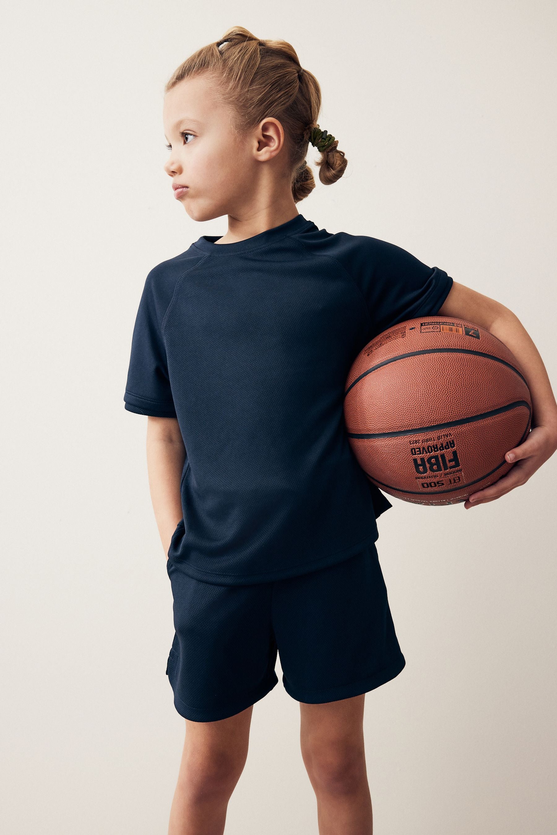 Navy Sports T-Shirt (3-16yrs)