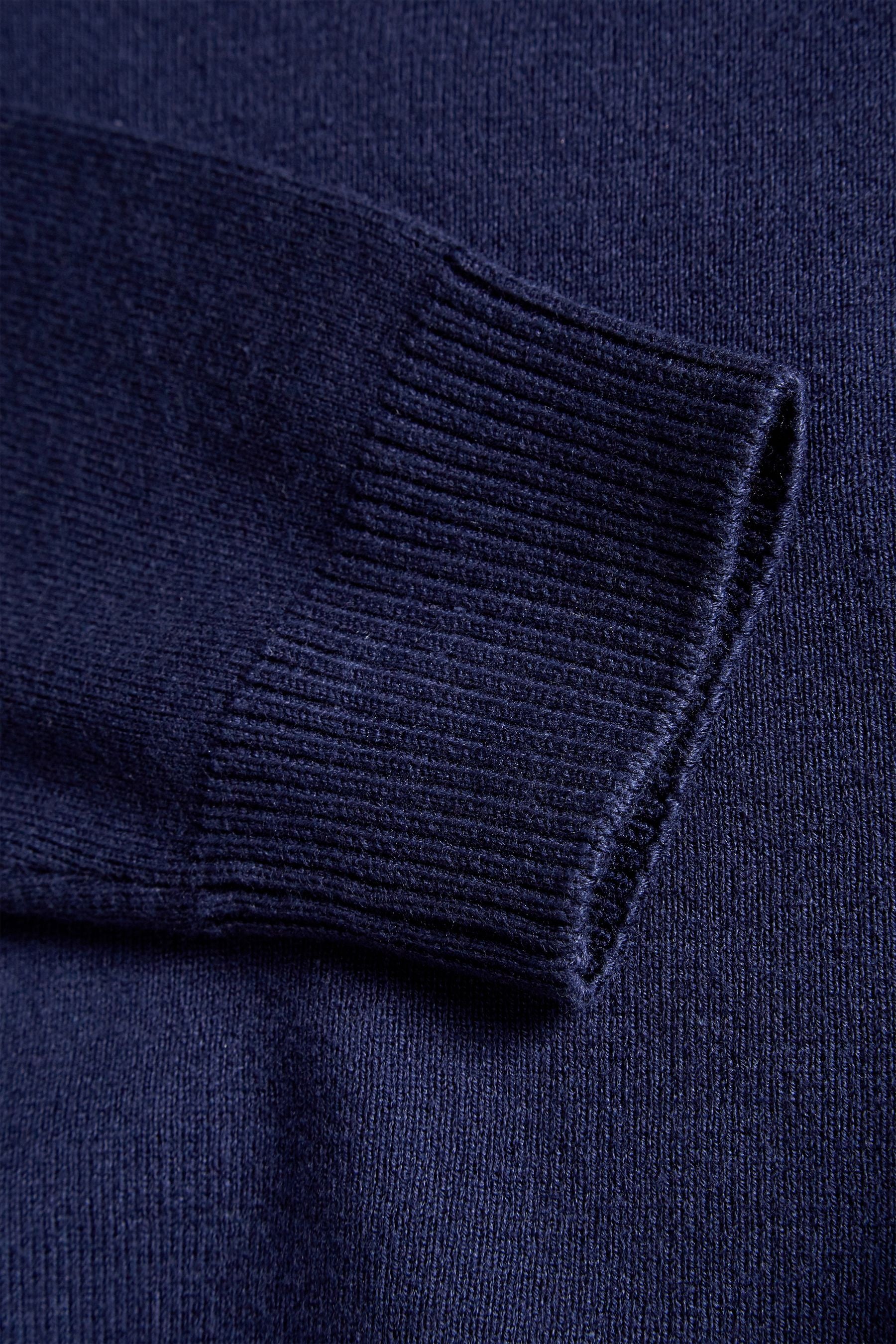 Navy Blue Knitted V-Neck School Jumper (3-16yrs)