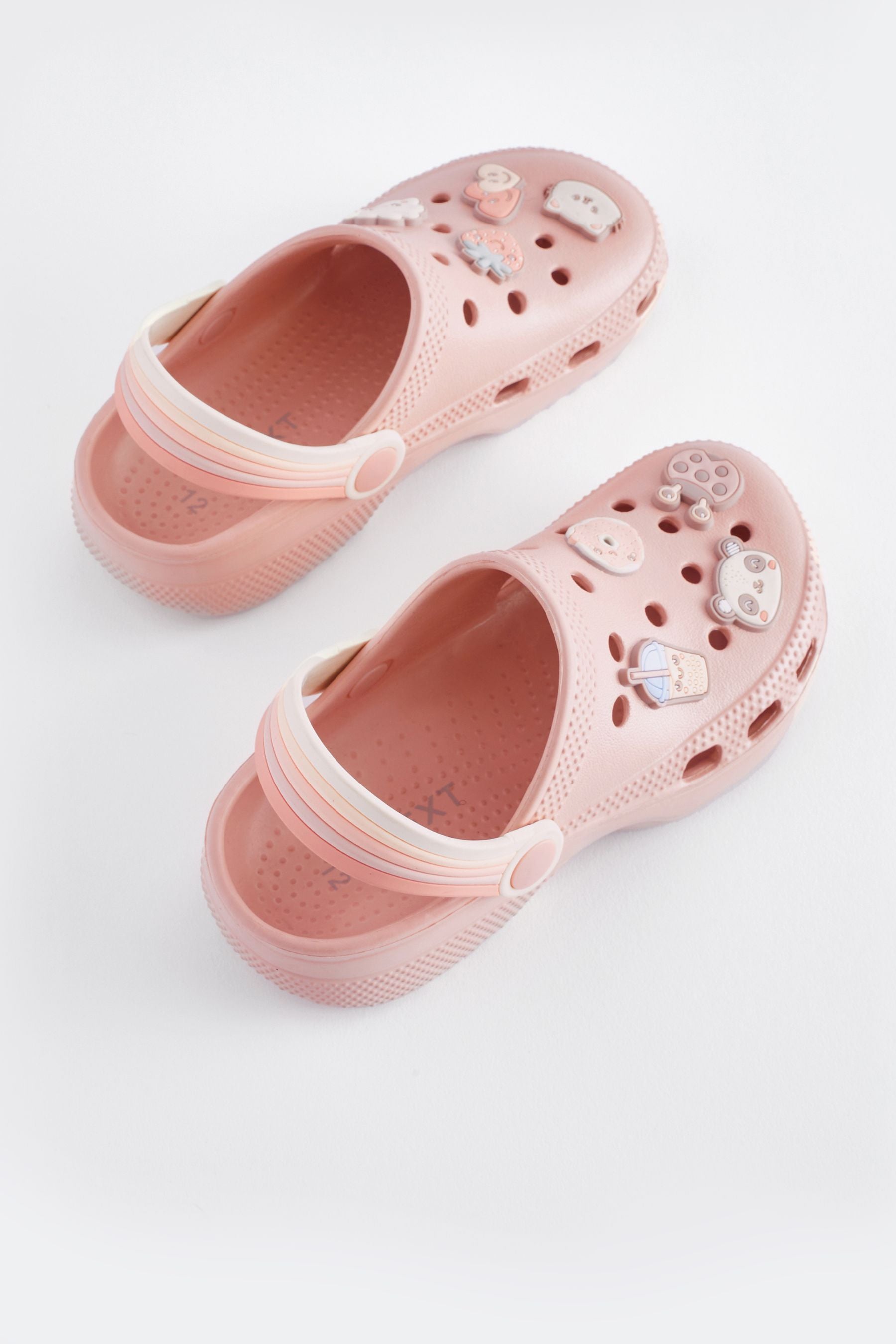 Pink Character Badge Clogs