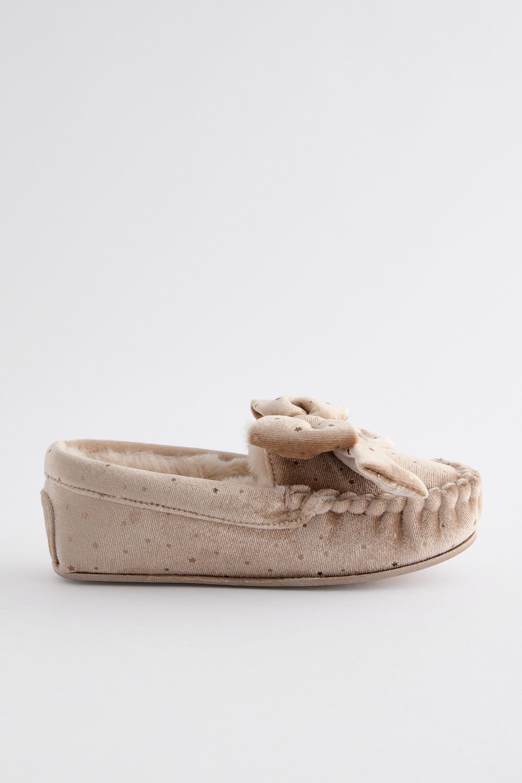 Neutral Moccasin Slippers