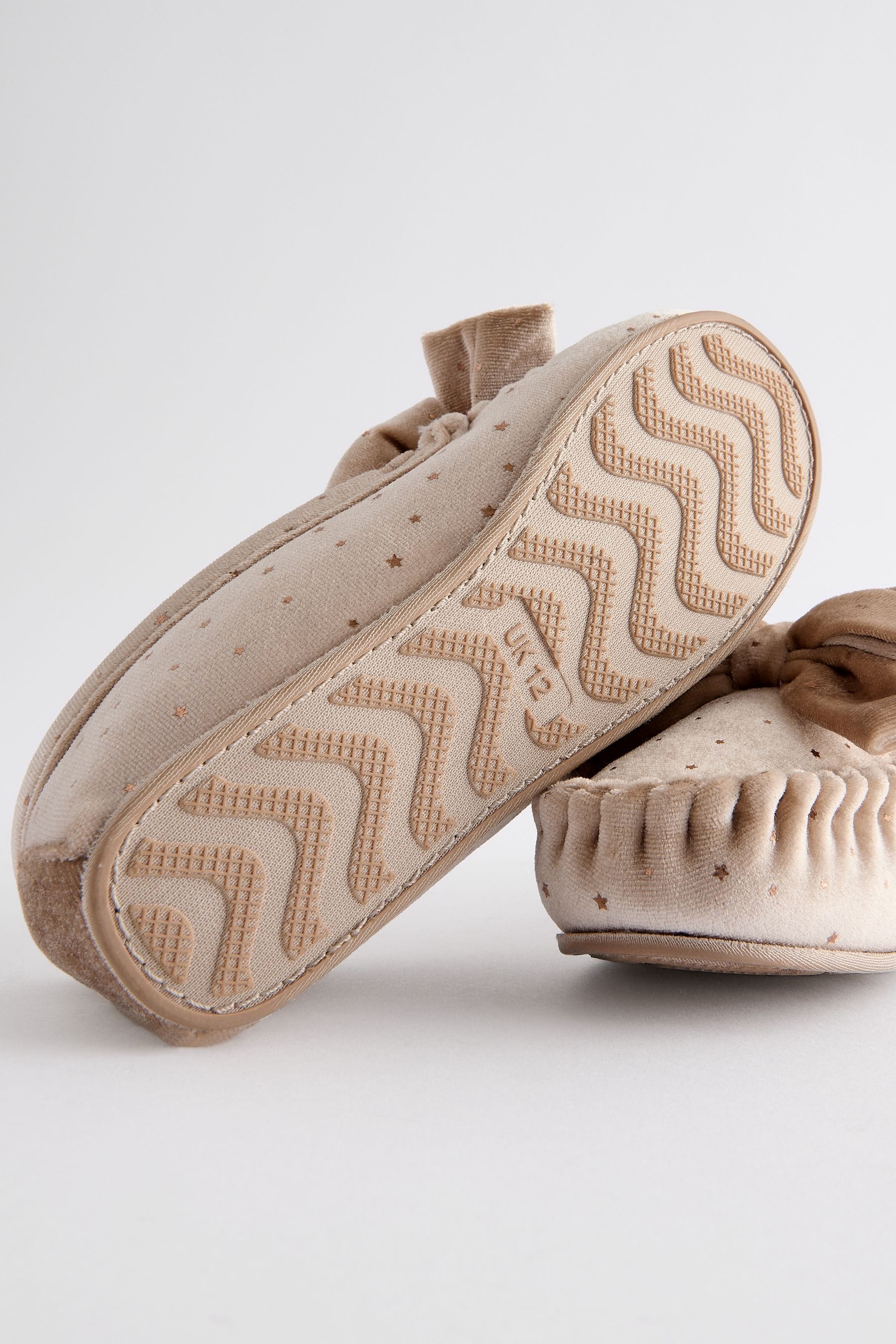 Neutral Moccasin Slippers