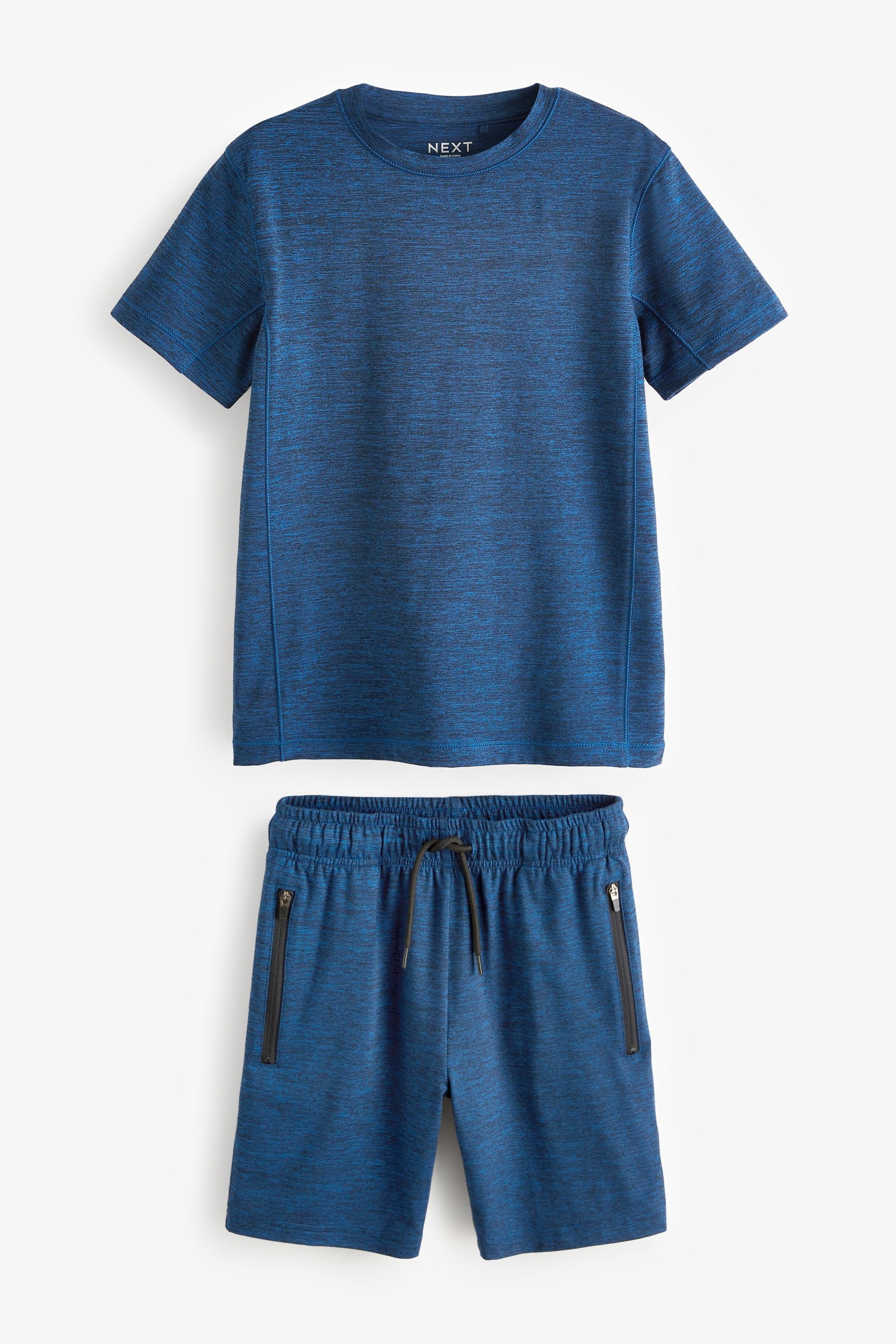 Navy Blue Sports T-shirt and Shorts Set (3-16yrs)