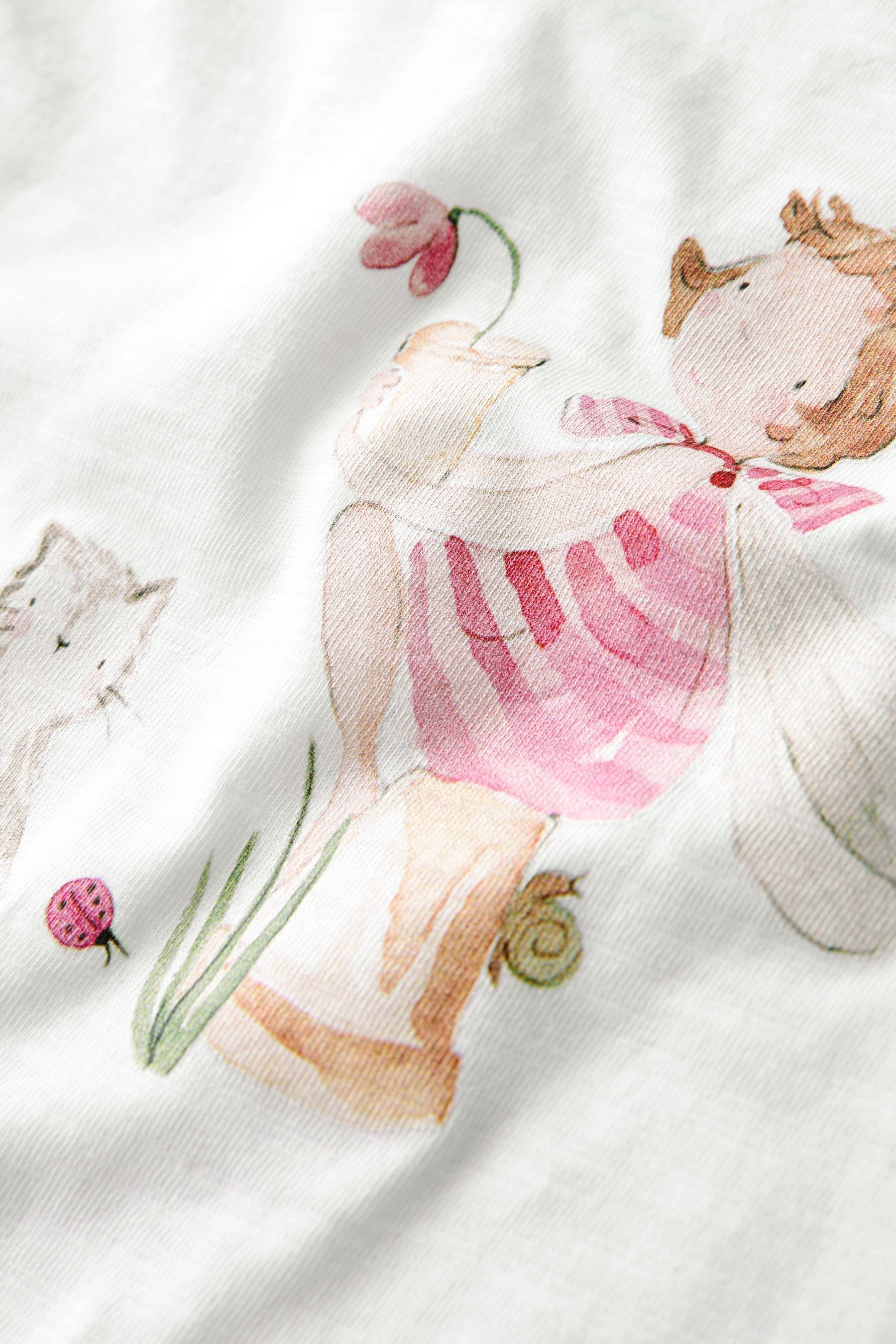 White Pretty Fairy Short Sleeve T-Shirt (3mths-7yrs)