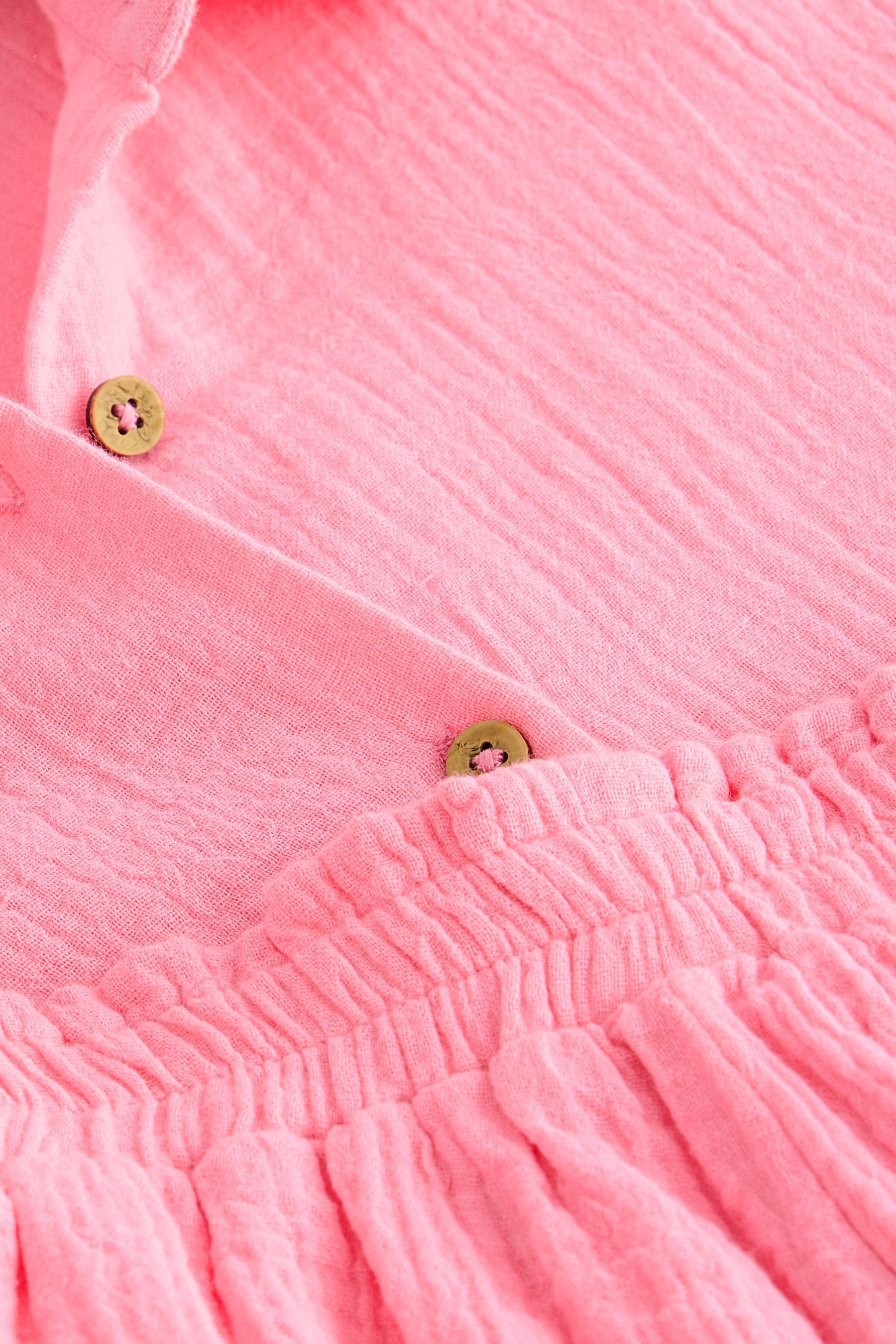 Pink Button Through Short Pyjamas (6-16yrs)