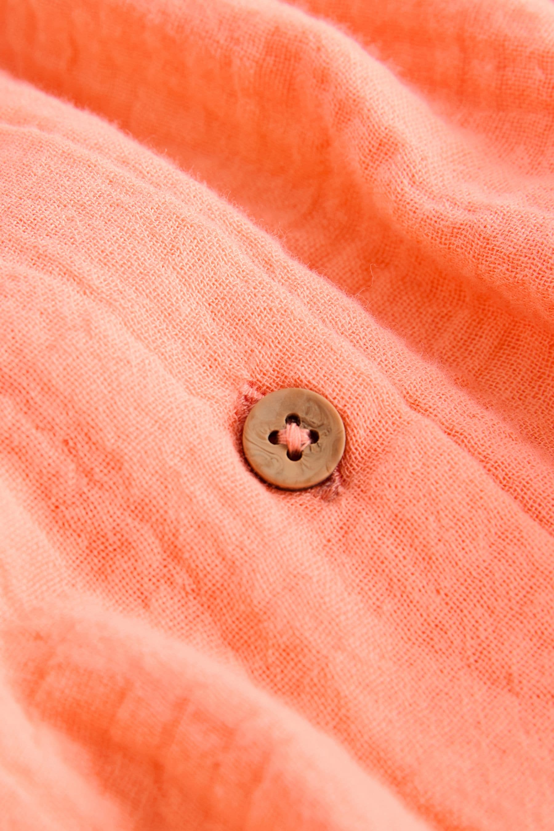 Orange Button Through Short Pyjamas (6-16yrs)