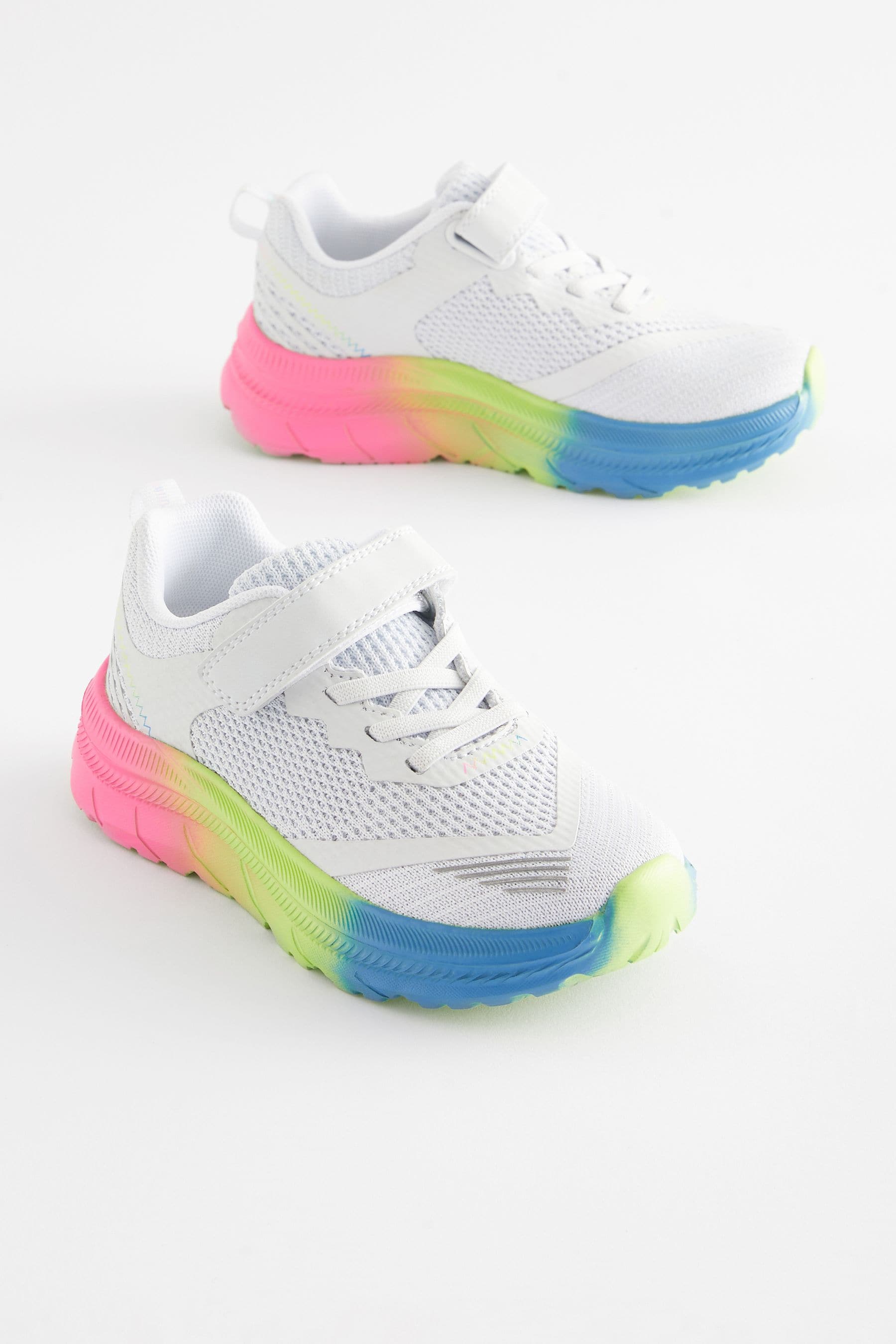 Rainbow Grey School PE Trainers