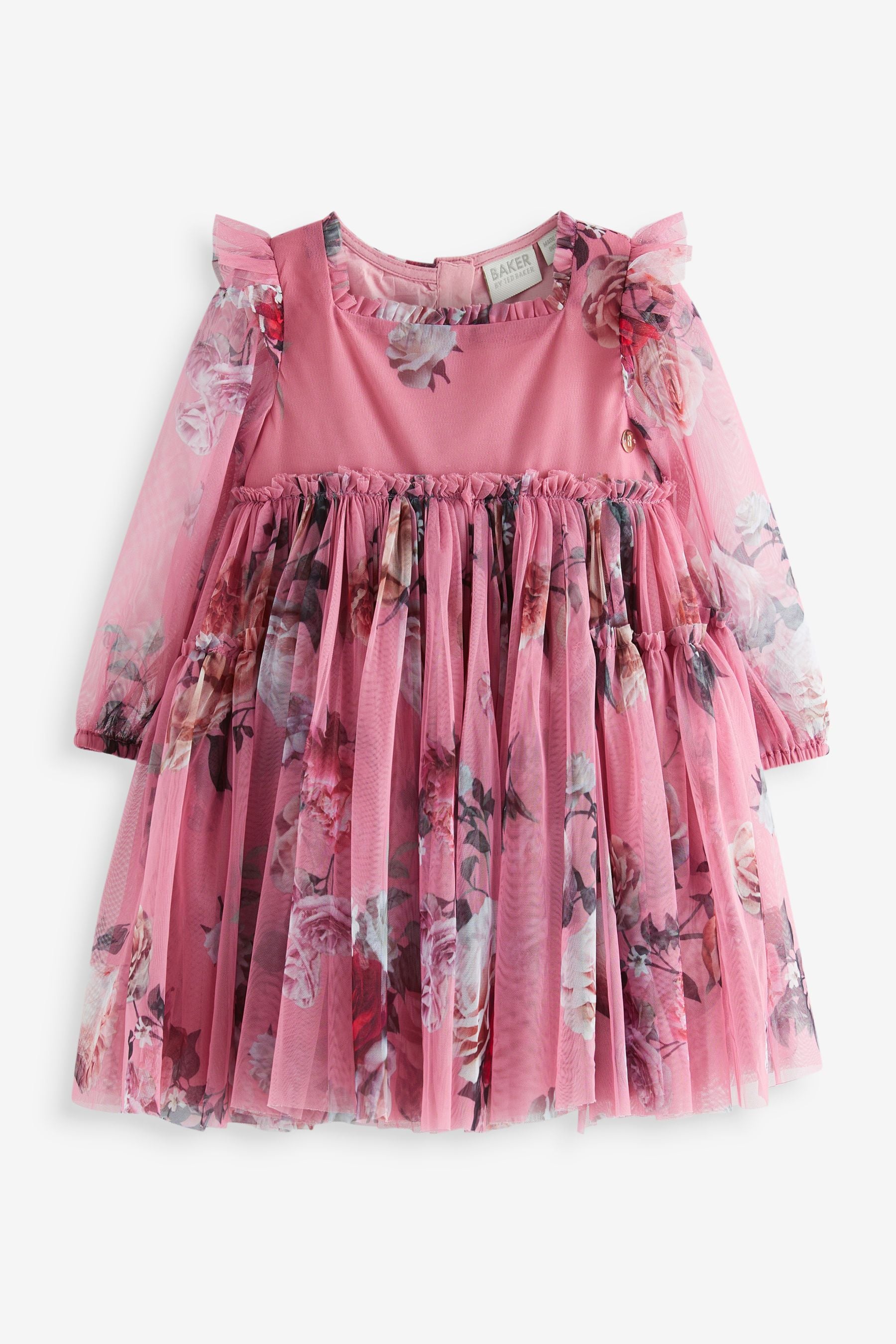 Baker by Ted Baker Pink Floral Tulle Dress