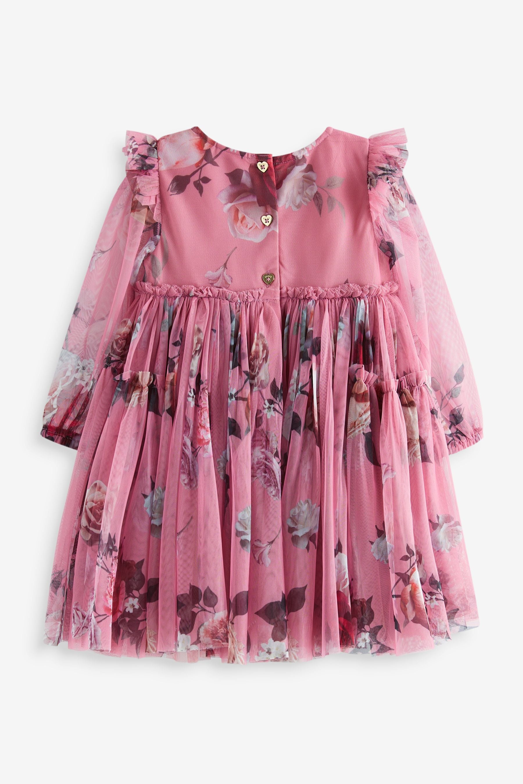 Baker by Ted Baker Pink Floral Tulle Dress