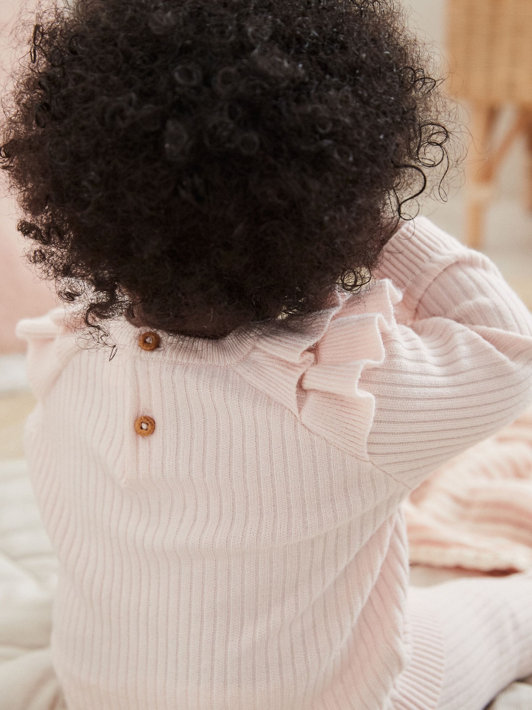 Pink Knitted Baby Jumper & Leggings Set (0mths-3yrs)