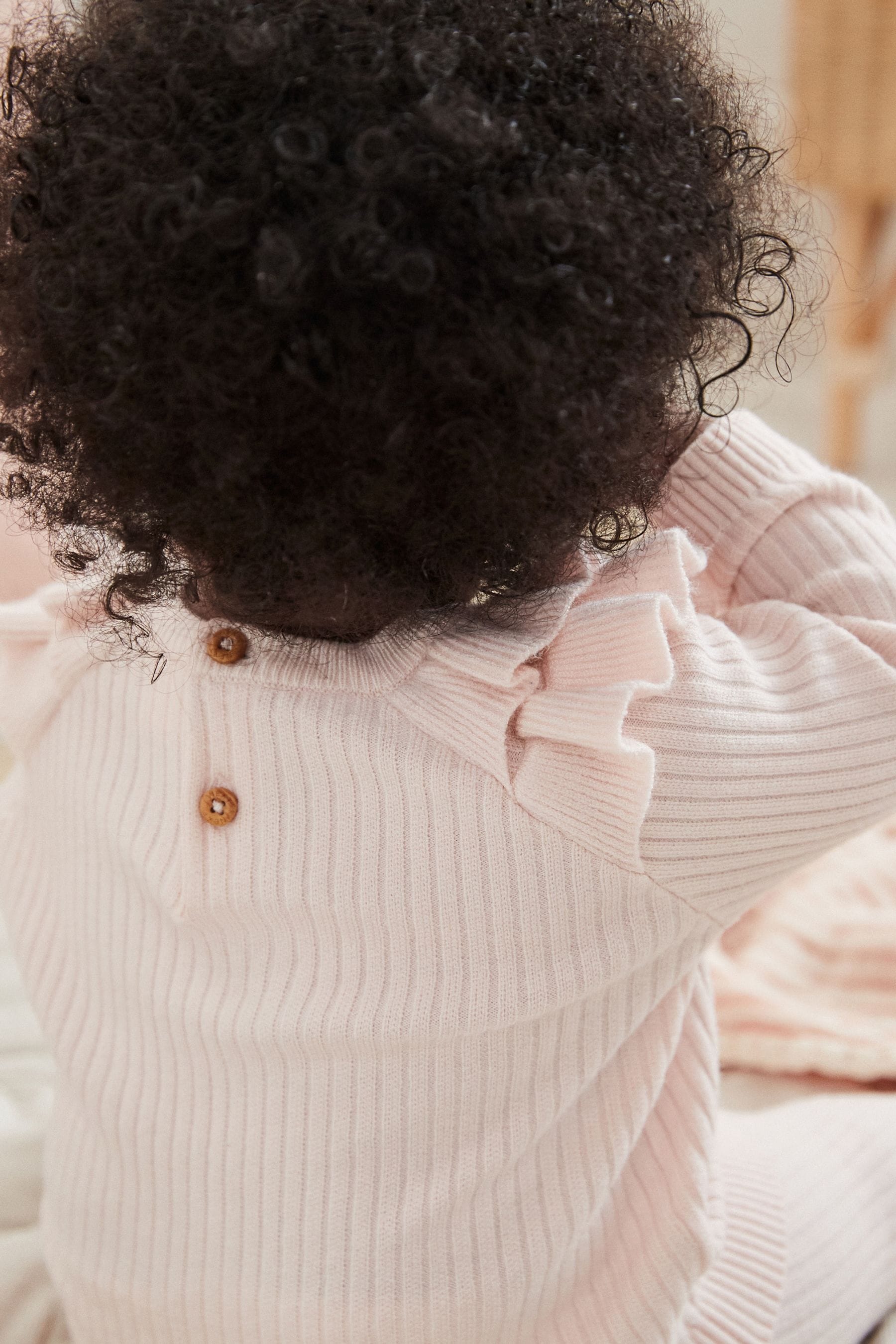 Pink Knitted Baby Jumper & Leggings Set (0mths-3yrs)