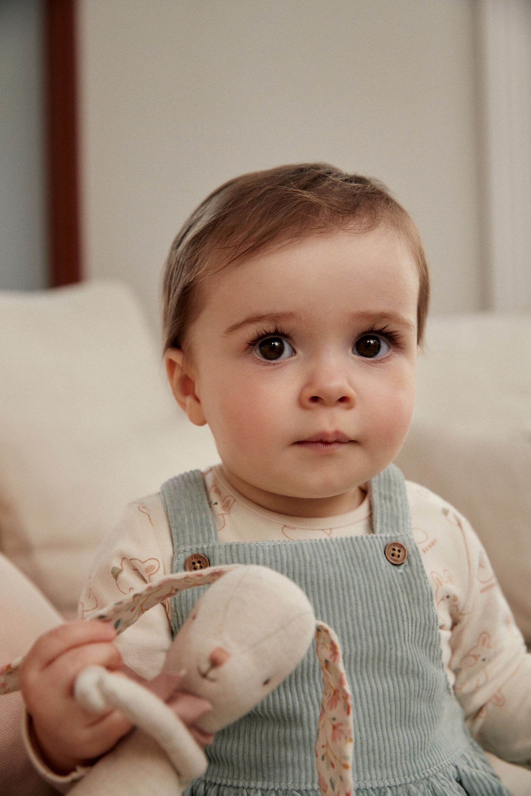 Mint Green Corduroy Baby Pinafore Dress (0mths-2yrs)