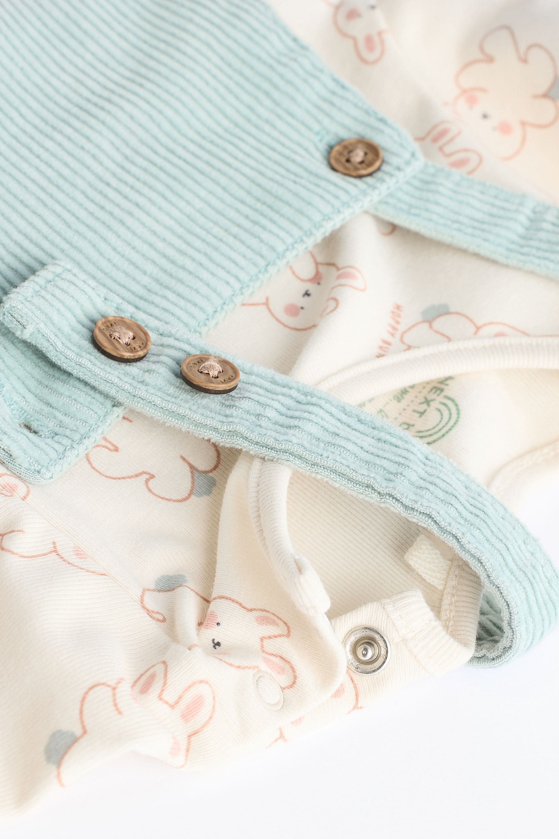 Mint Green Corduroy Baby Pinafore Dress (0mths-2yrs)