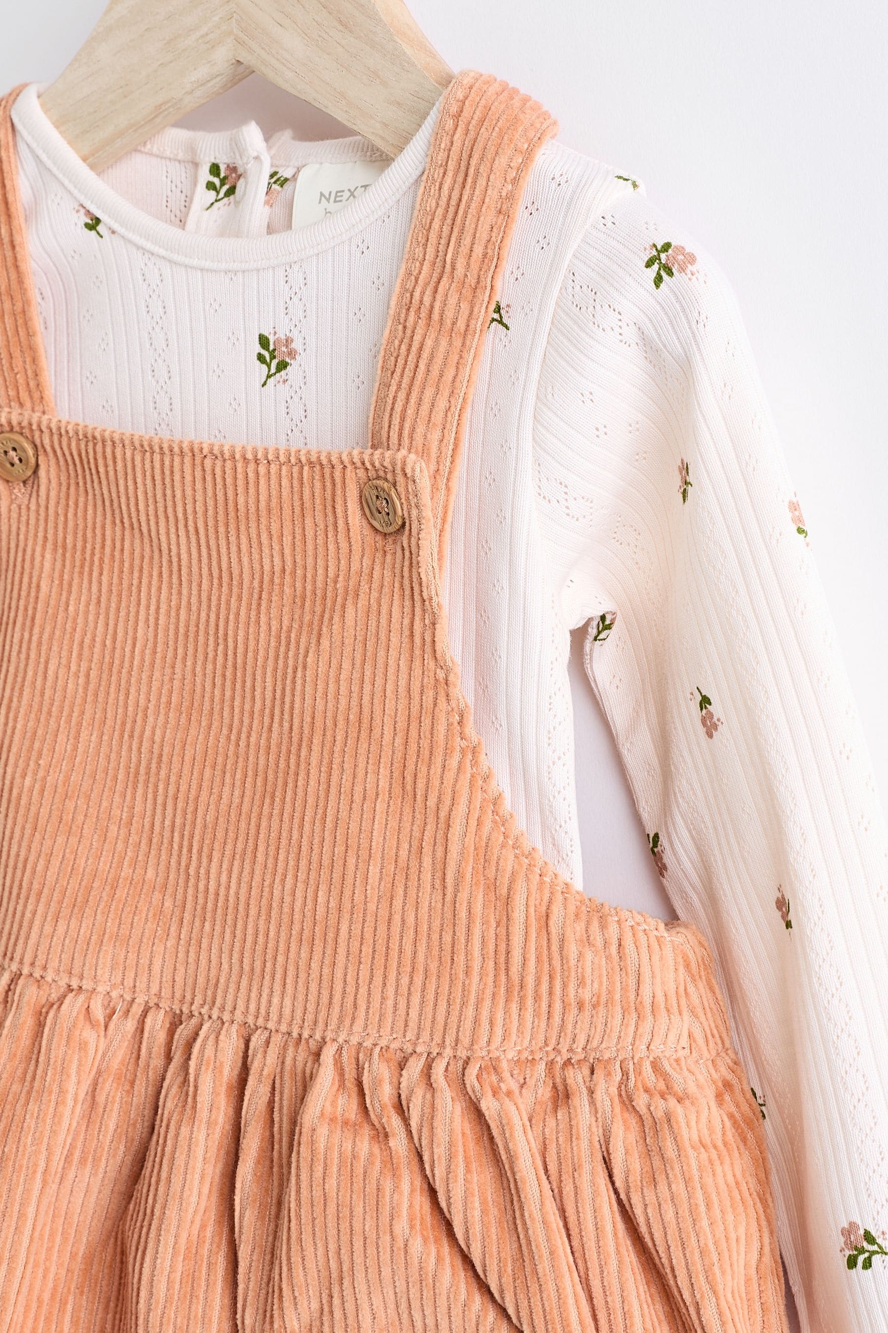 Tan Brown Corduroy Baby Pinafore Dress (0mths-2yrs)